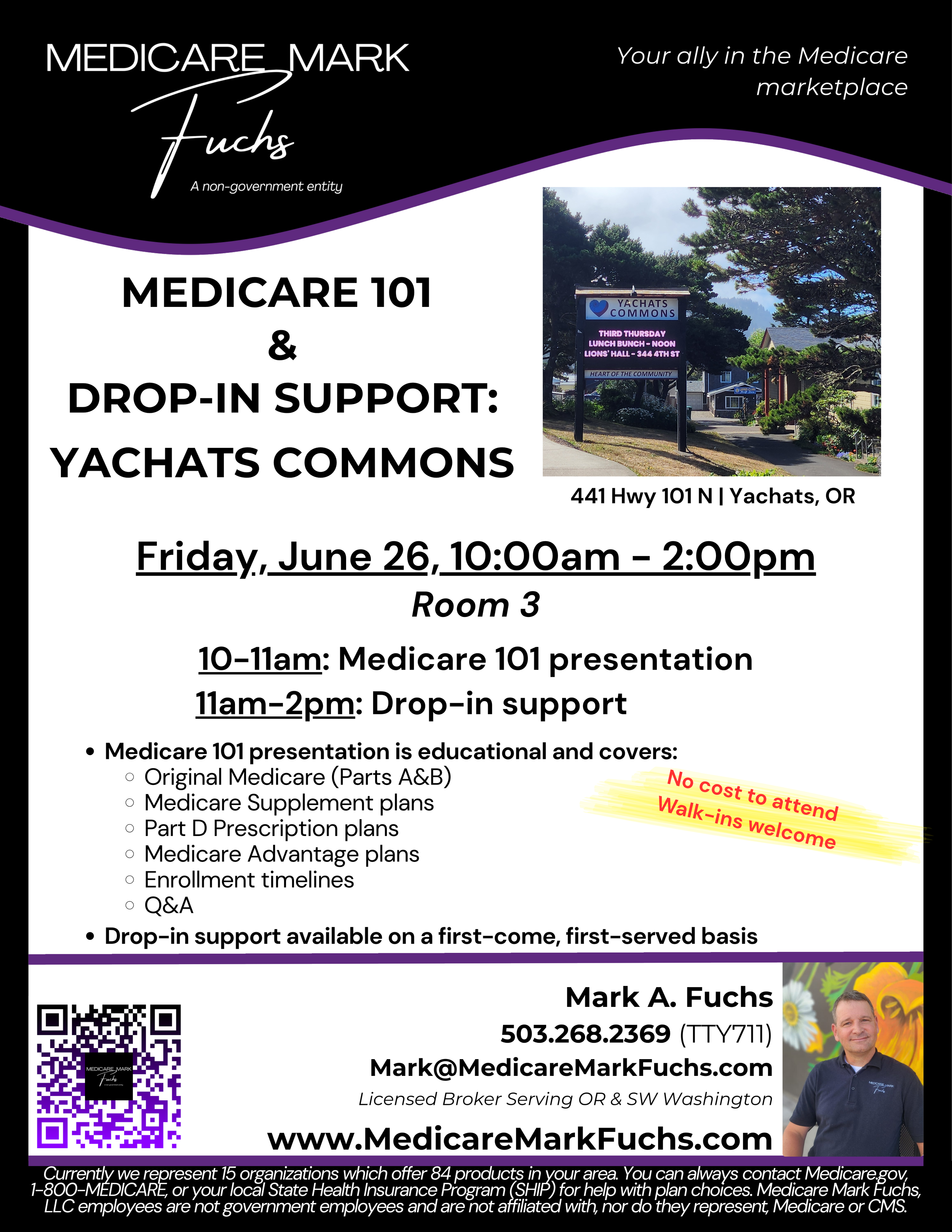 Medicare Mark Fuchs LLC — Medicare Meetings & Events | Tualatin ...