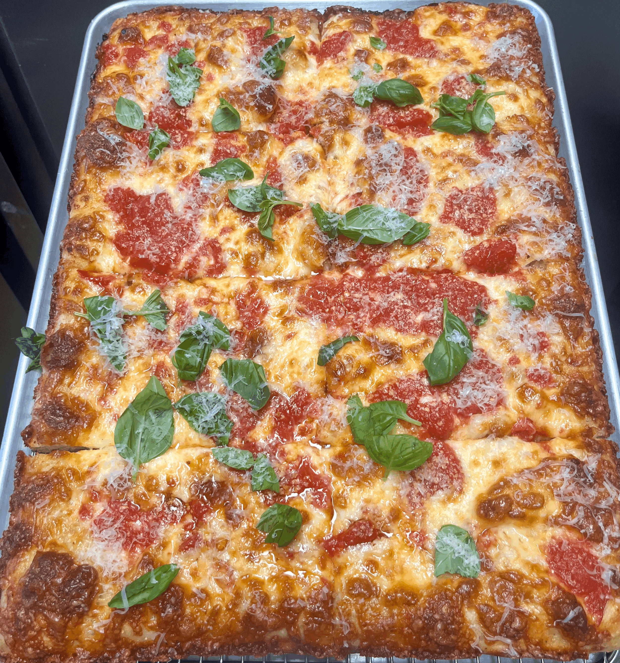 Sicilian Pizza by the Slice