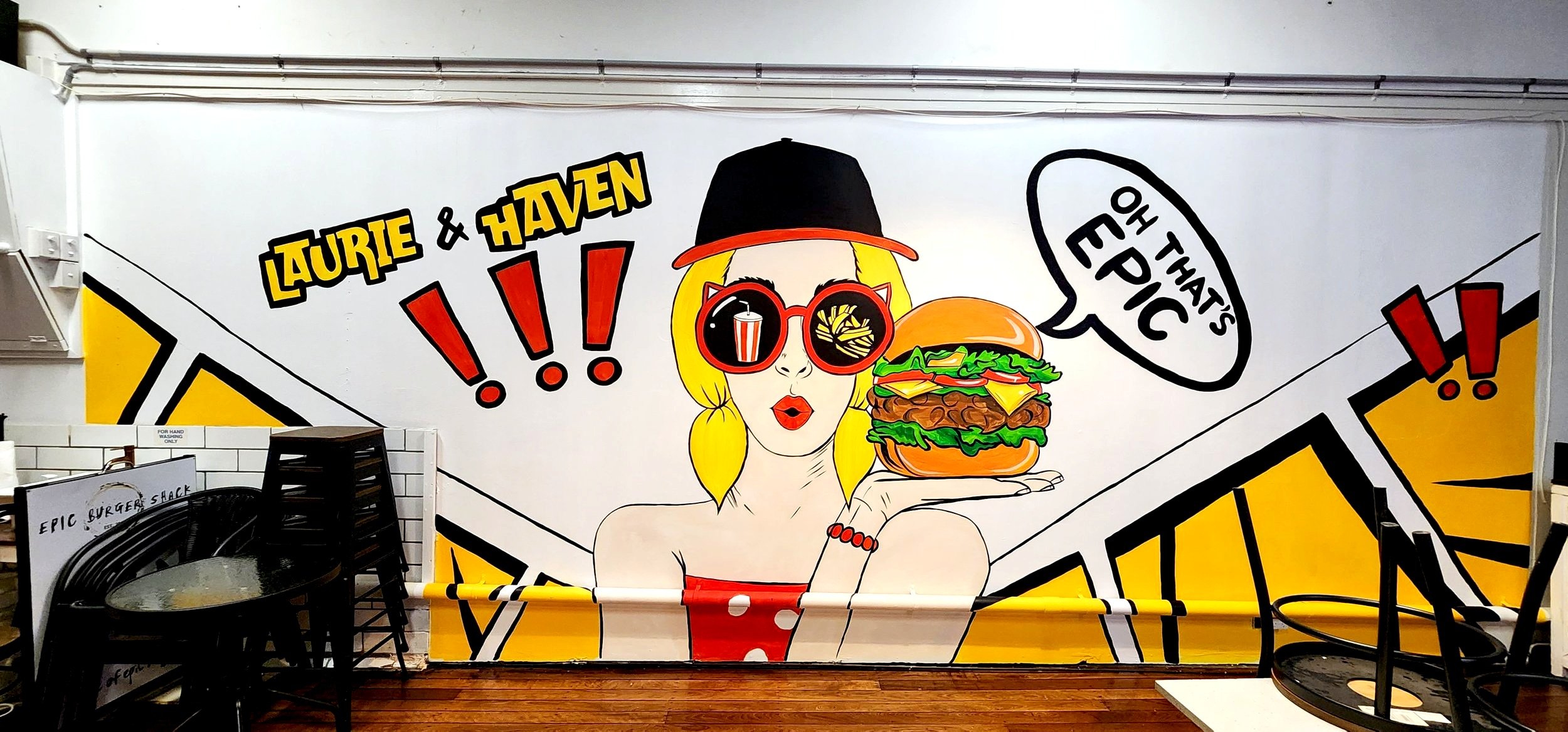 Epic Burger Shack Mural - Taree NSW