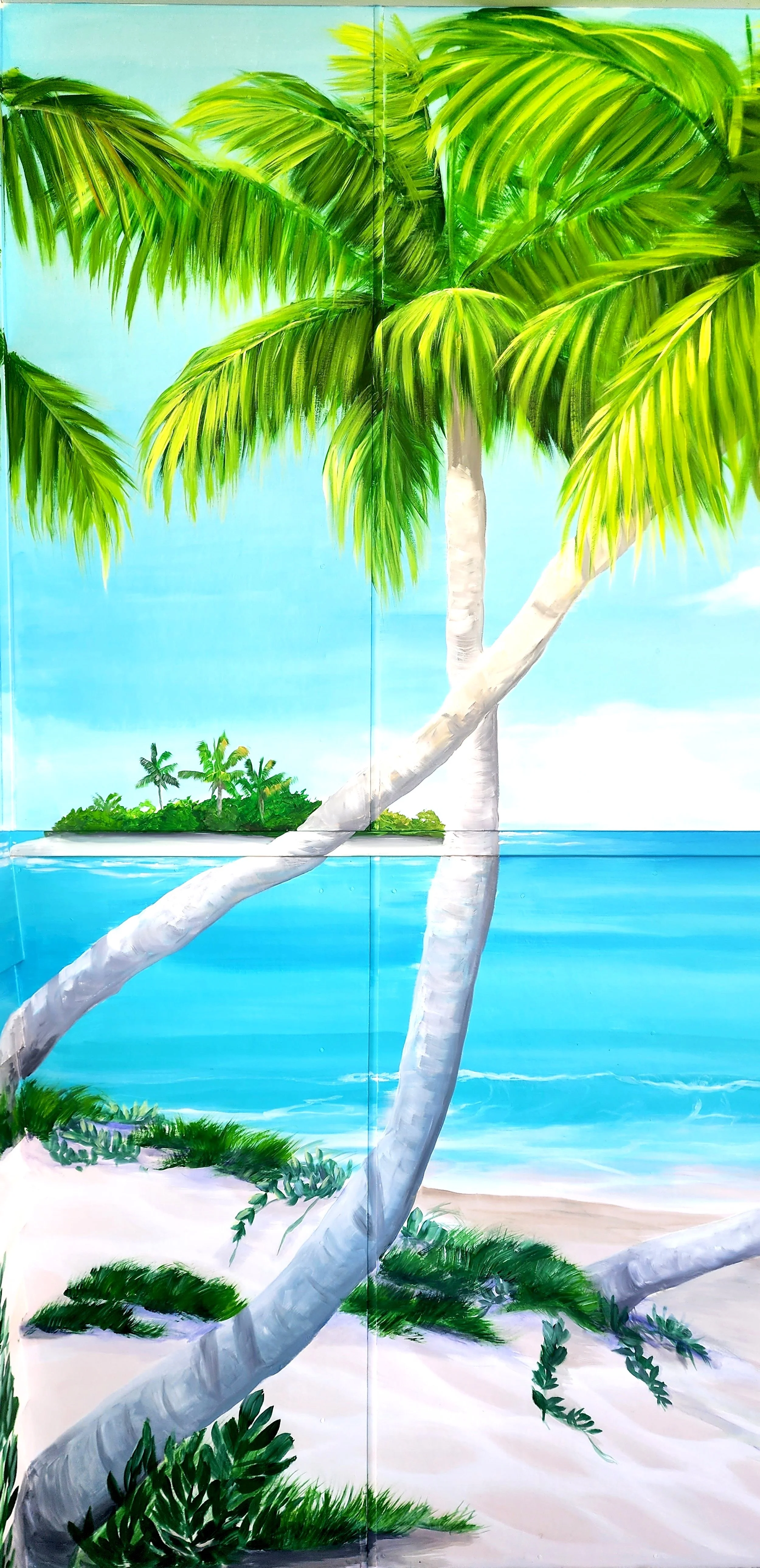 Tropical Oasis Mural - Private Property