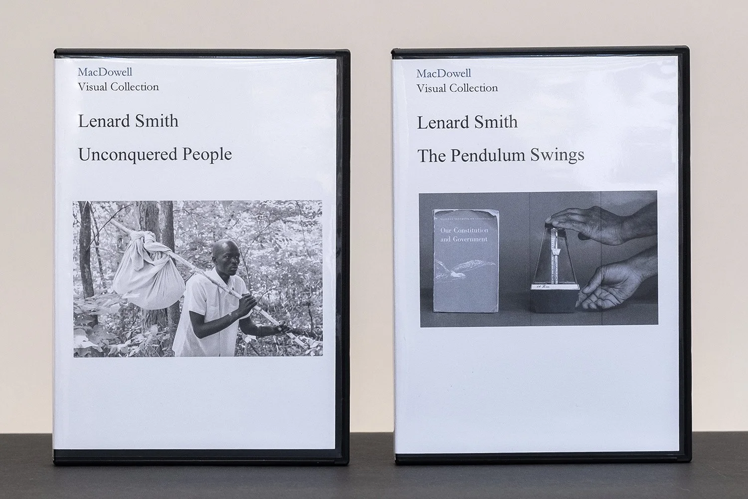Two DVD Jewel Cases standing in vertical orientation