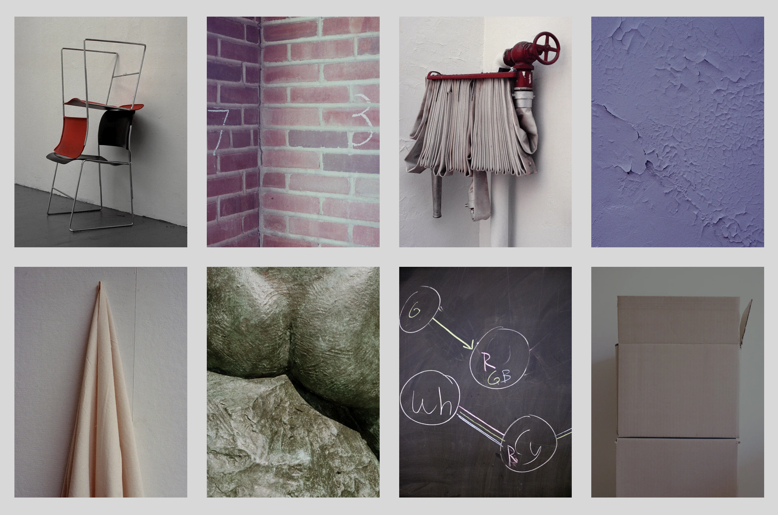 Grid of eight fine art photographs