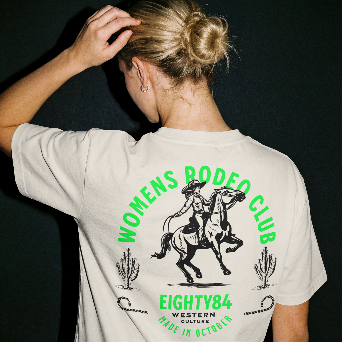 The Terra Chunk shoe. Orange vegan leather, chunky heel.