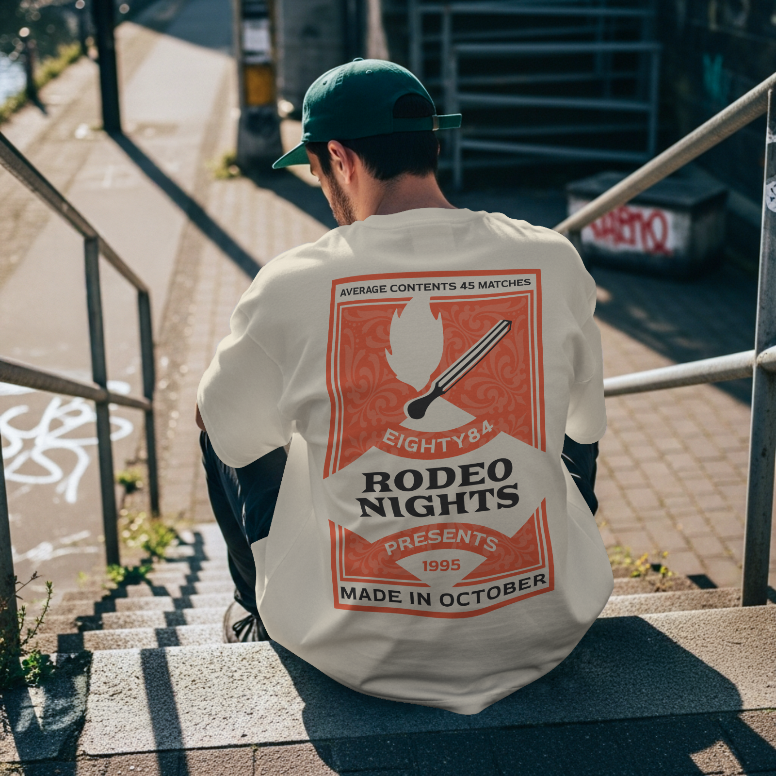 The Chiquita heel. Orange vegan leather strappy heel.