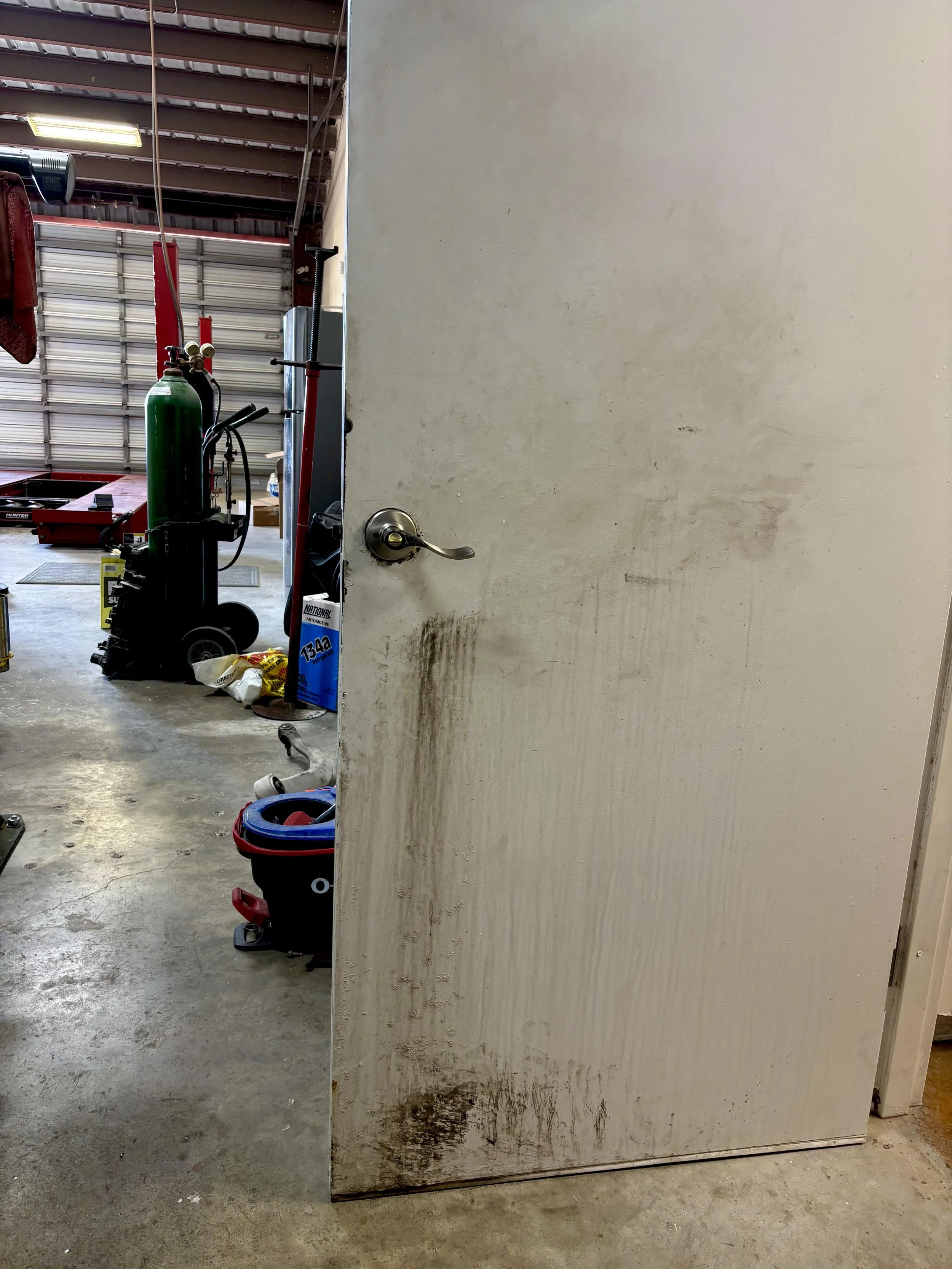 Dirty Shop Restroom Door