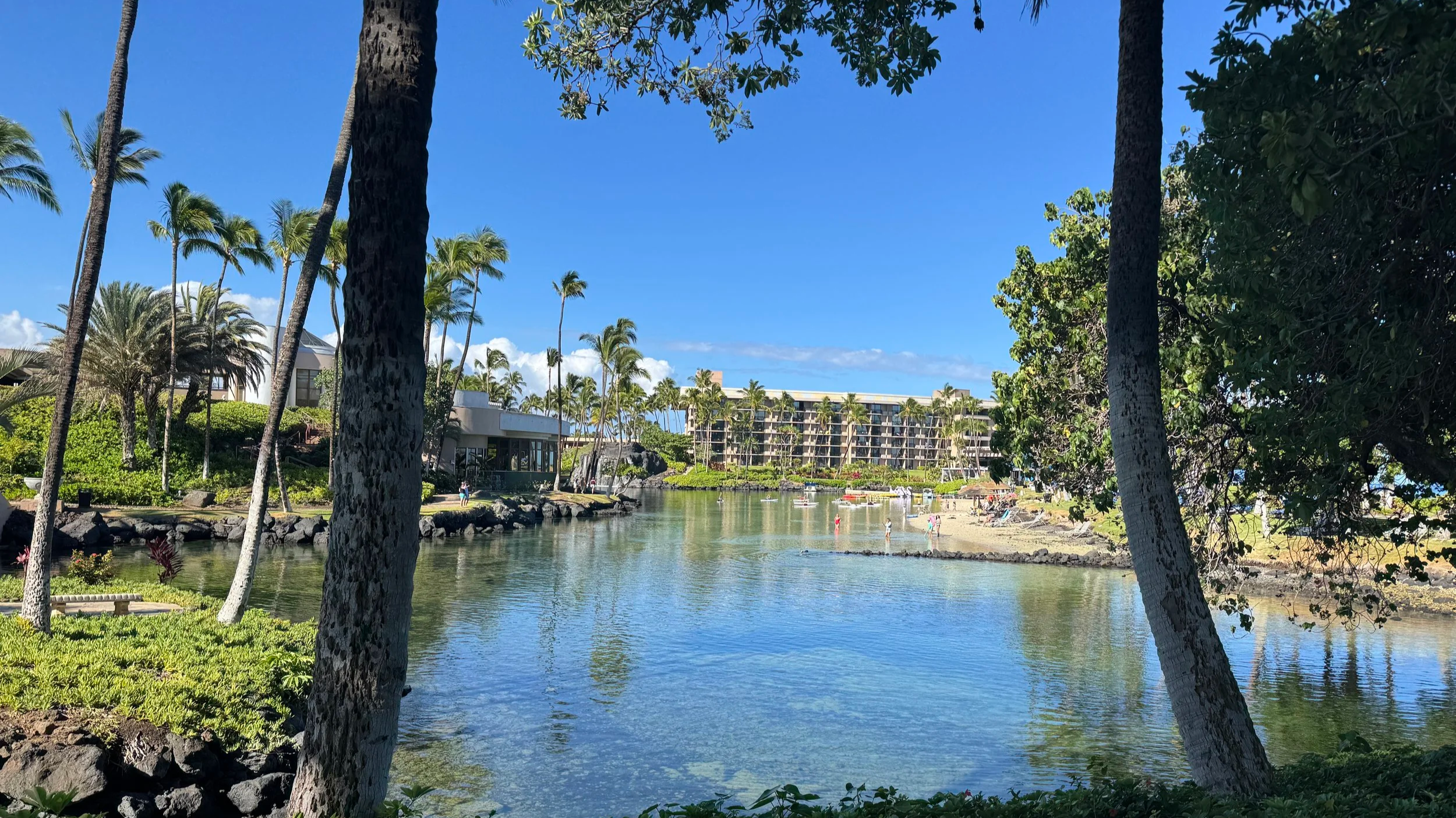 Hilton Waikoloa Village lagoon swimming area