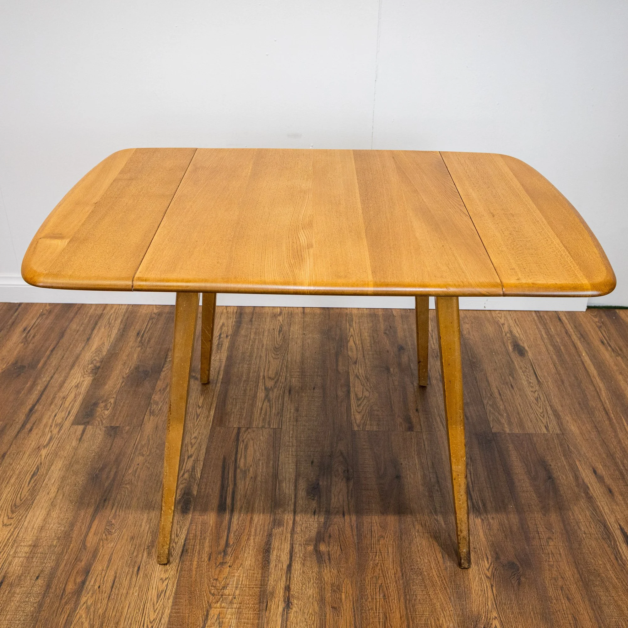 Ercol Blonde Elm Windsor Drop Leaf Dining Table Model 492