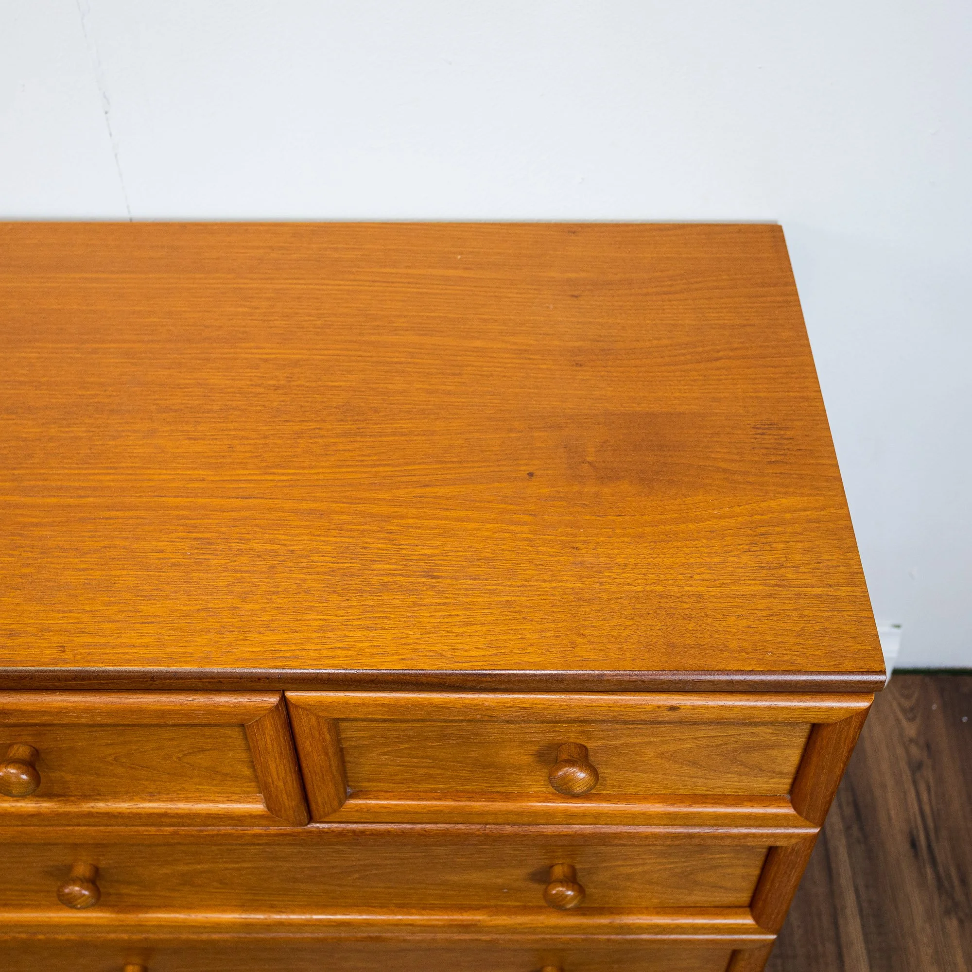 G Plan Albany Teak Wide Chest of 7 Drawers by Leslie Dandy