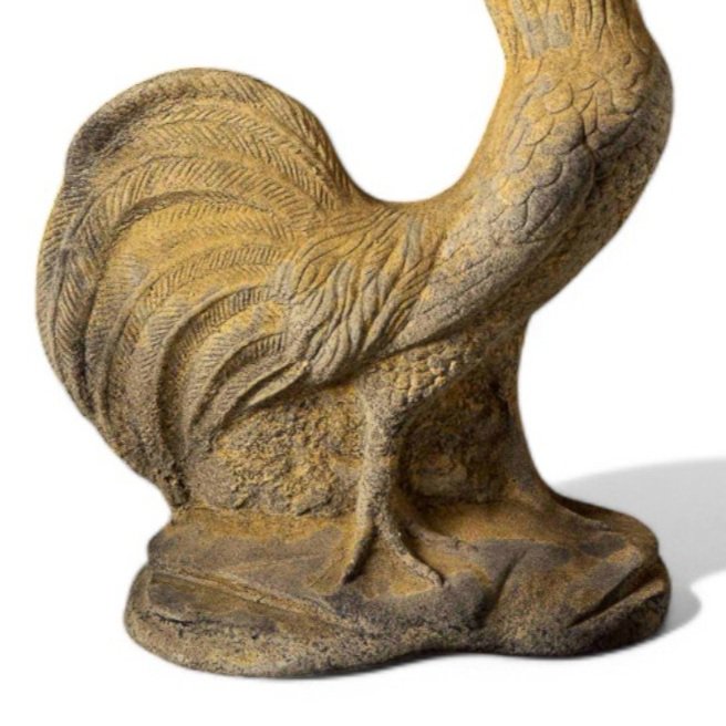 Pair of English Stone Cockerels