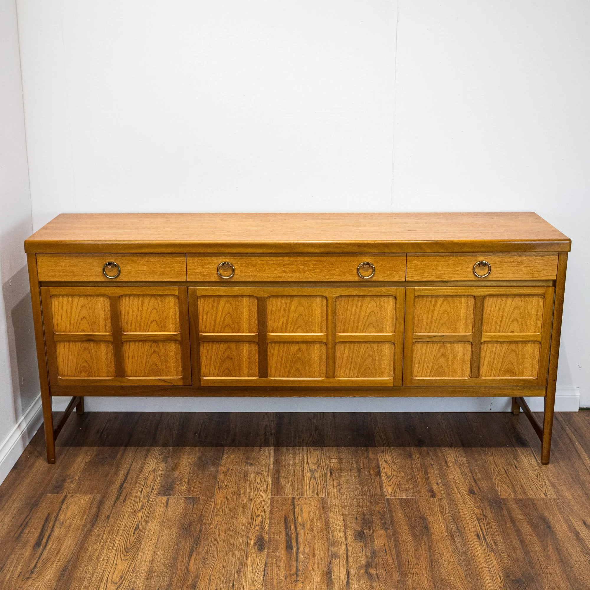 Nathan Squares Large Teak Sideboard