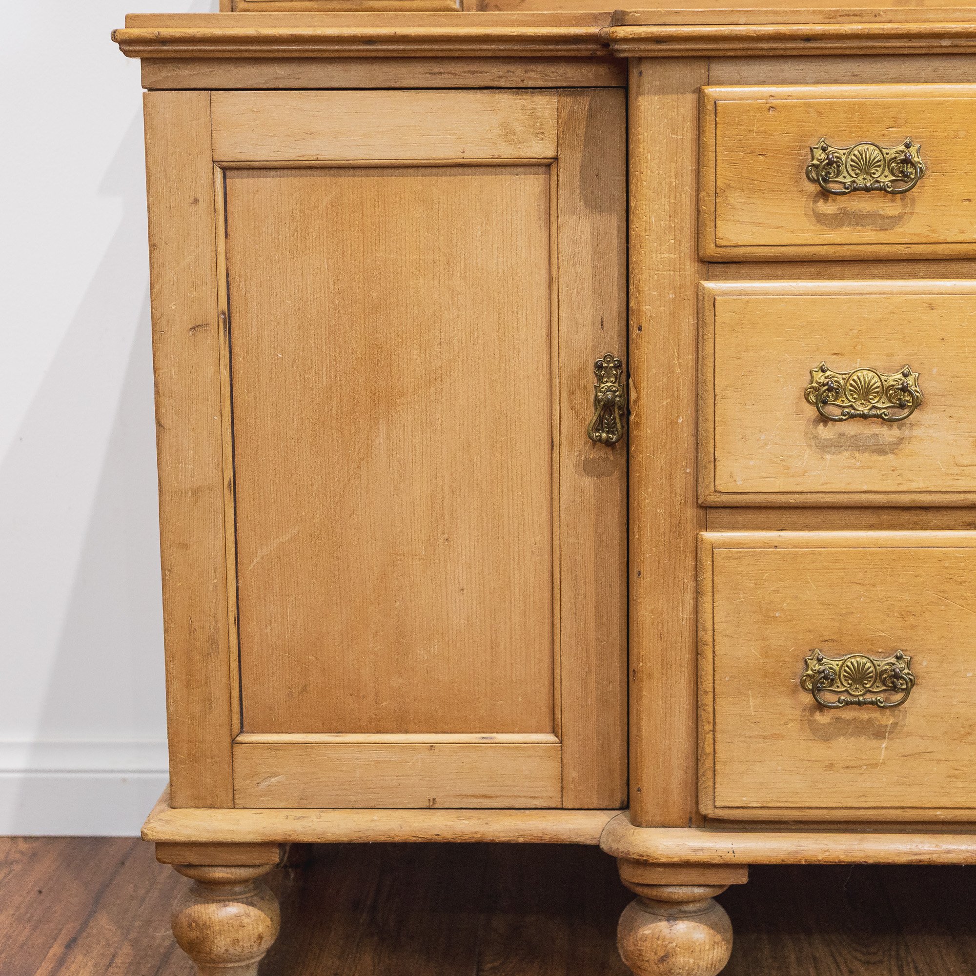 23. Victorian Pine breakfront 3 Drawer Dressing Table-13.jpg
