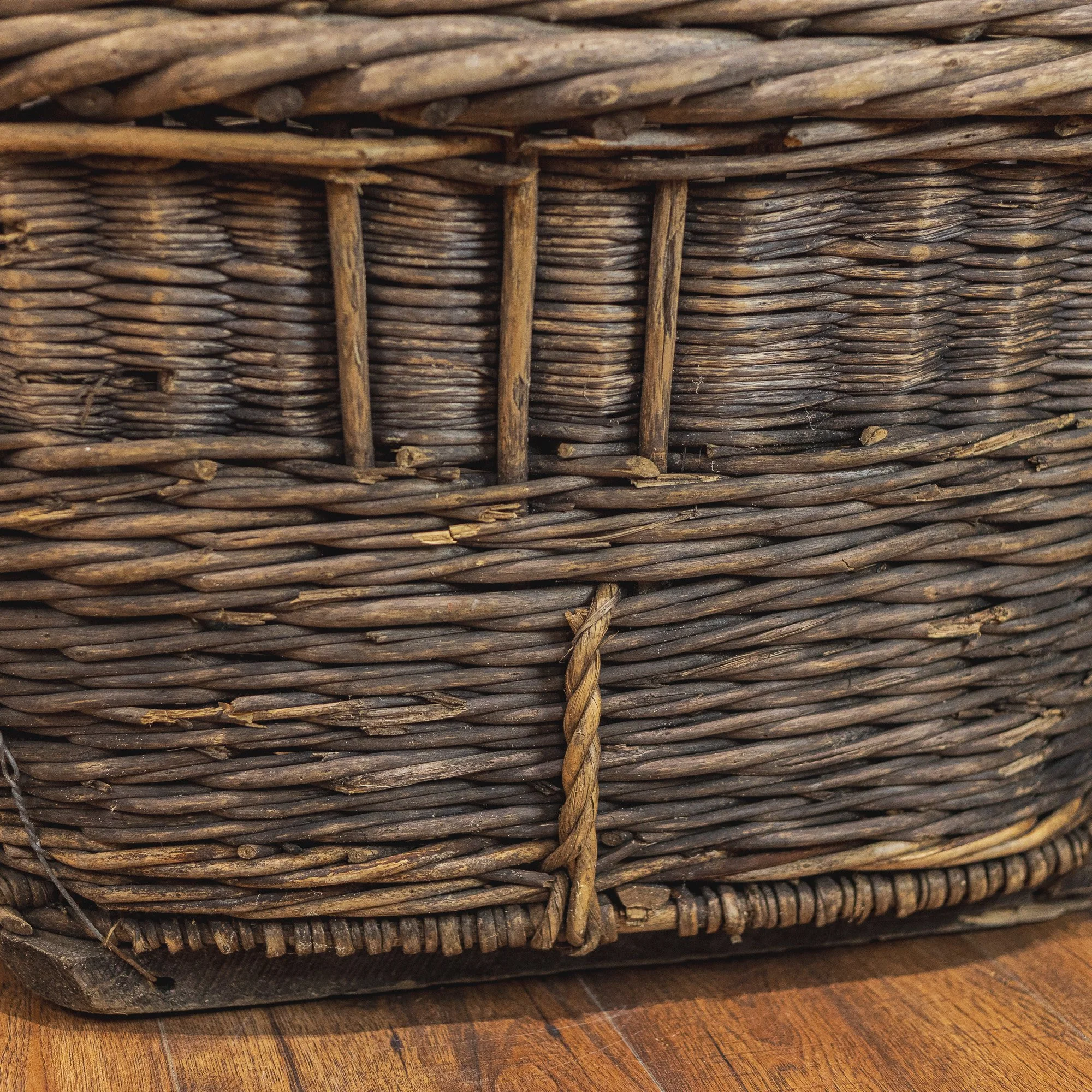 Original French Wicker Champagne Grape Collecting Basket - 2-7.jpg