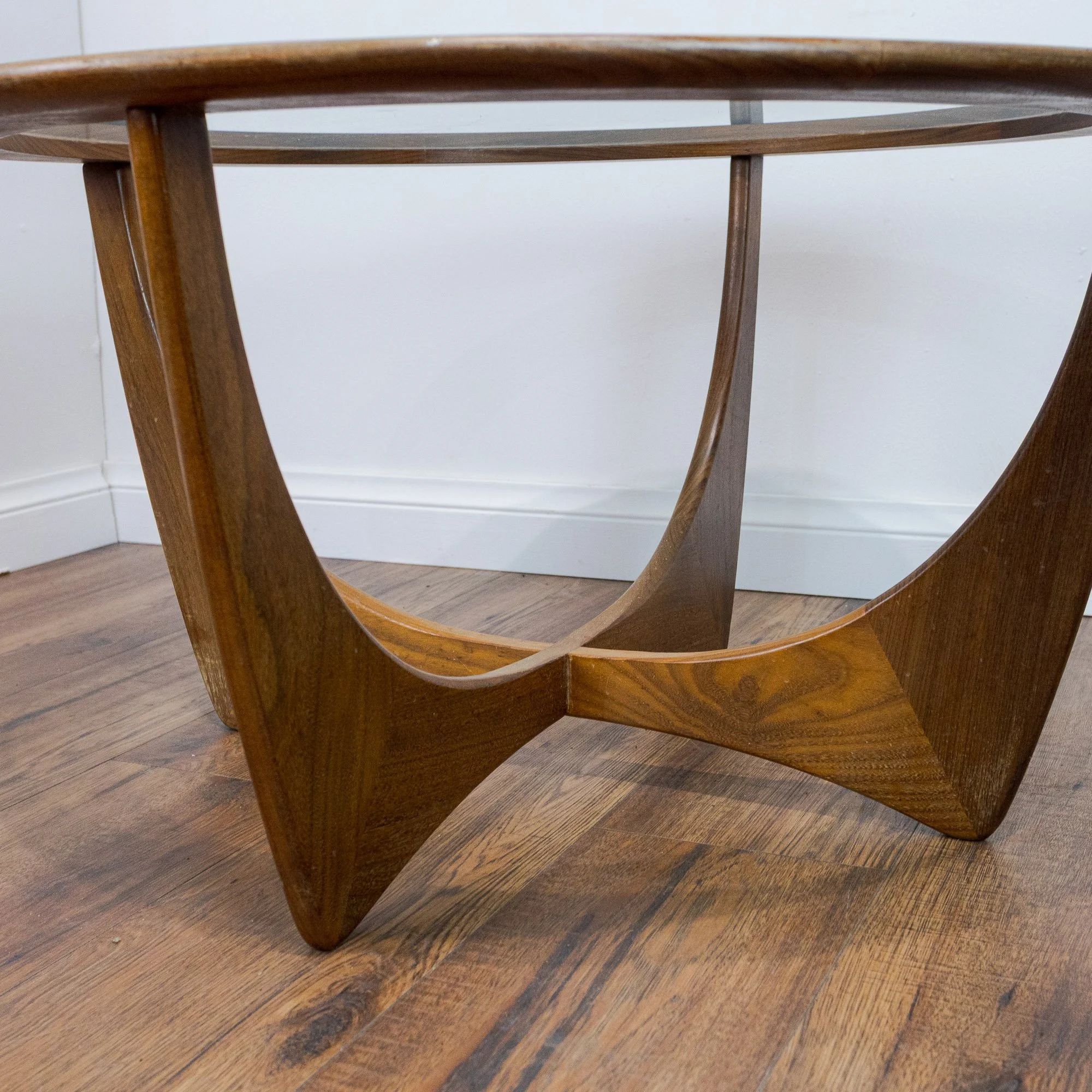 G Plan Circular Astro Teak & Glass Coffee Table