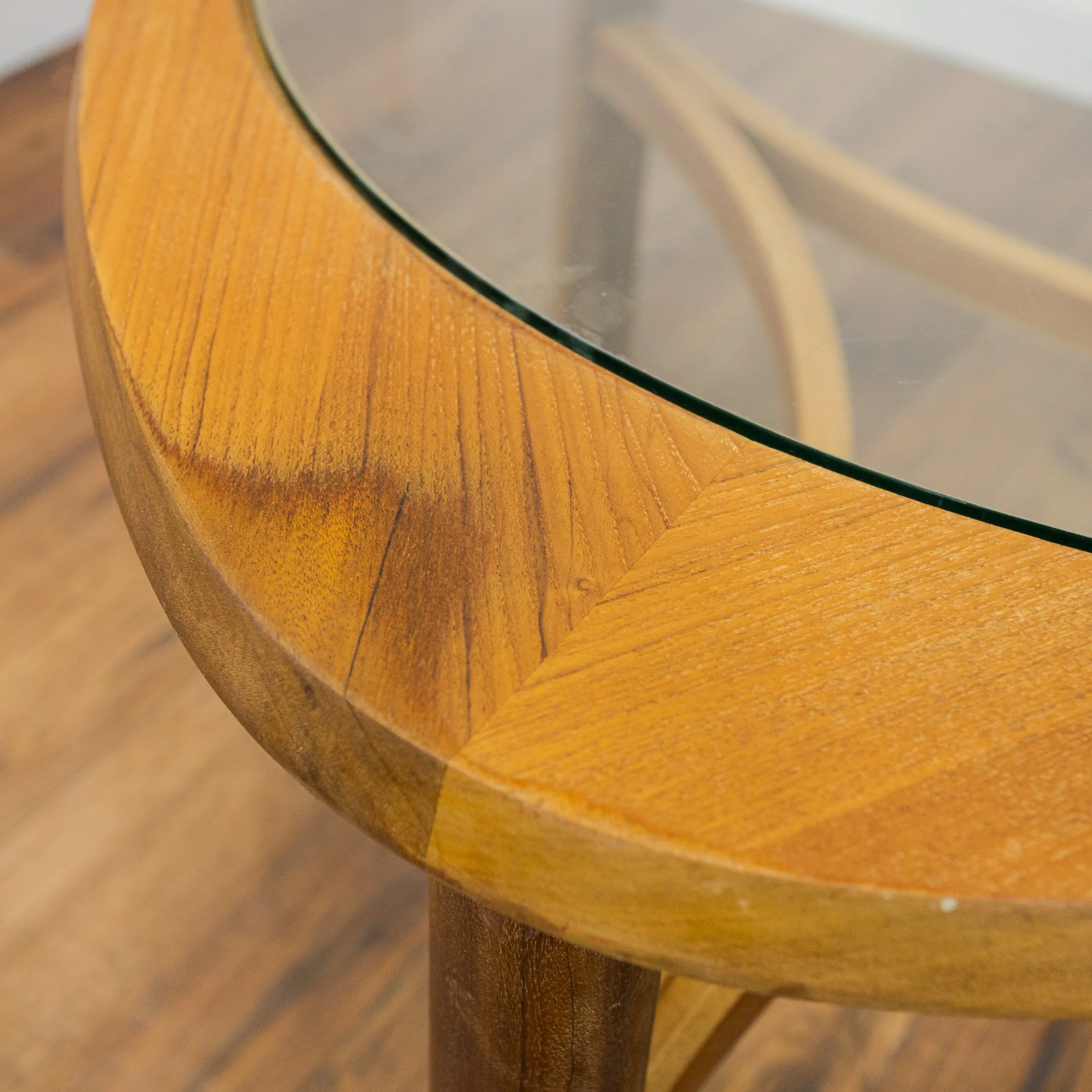 Nathan Trinity Teak & Glass Coffee Table