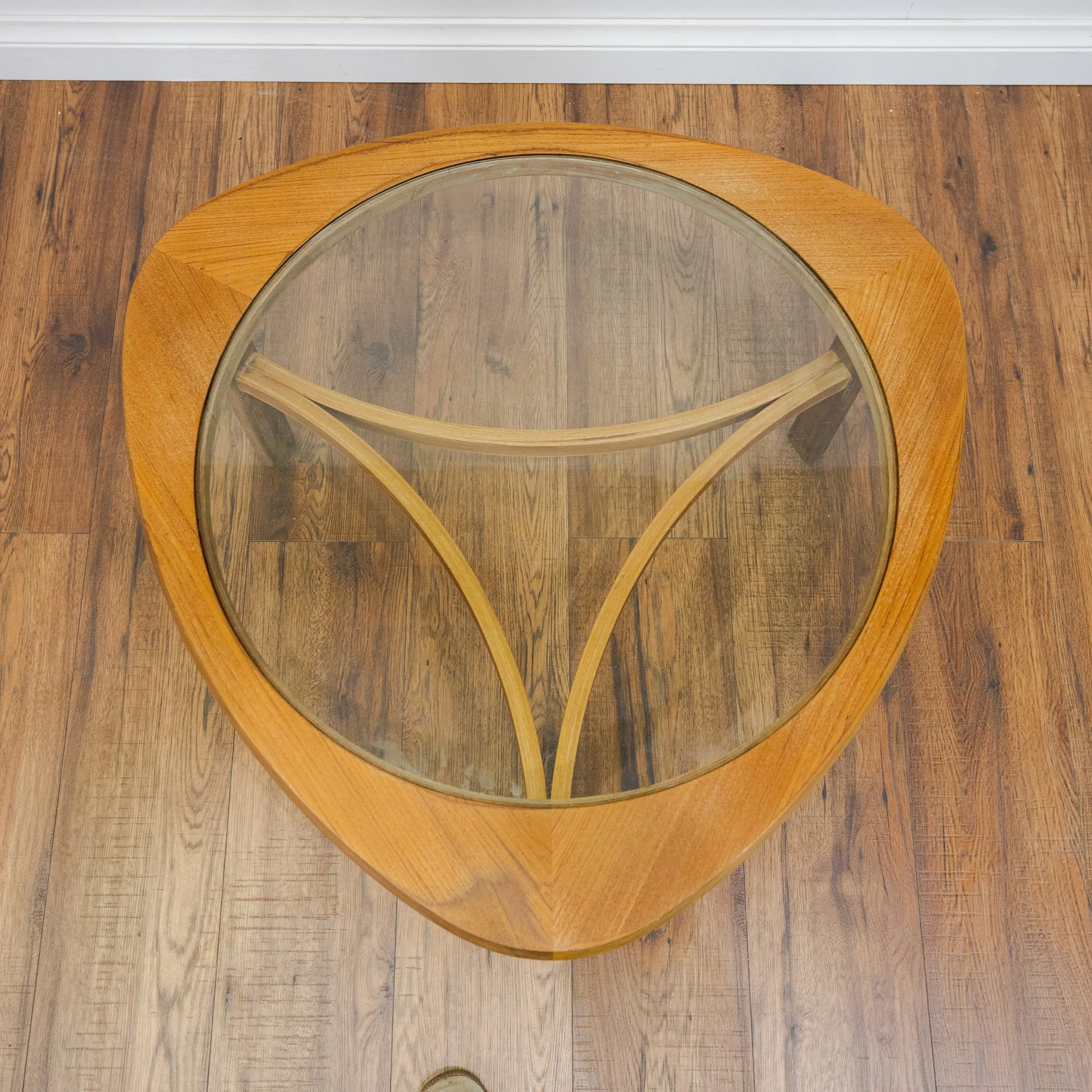 Nathan Trinity Teak & Glass Coffee Table