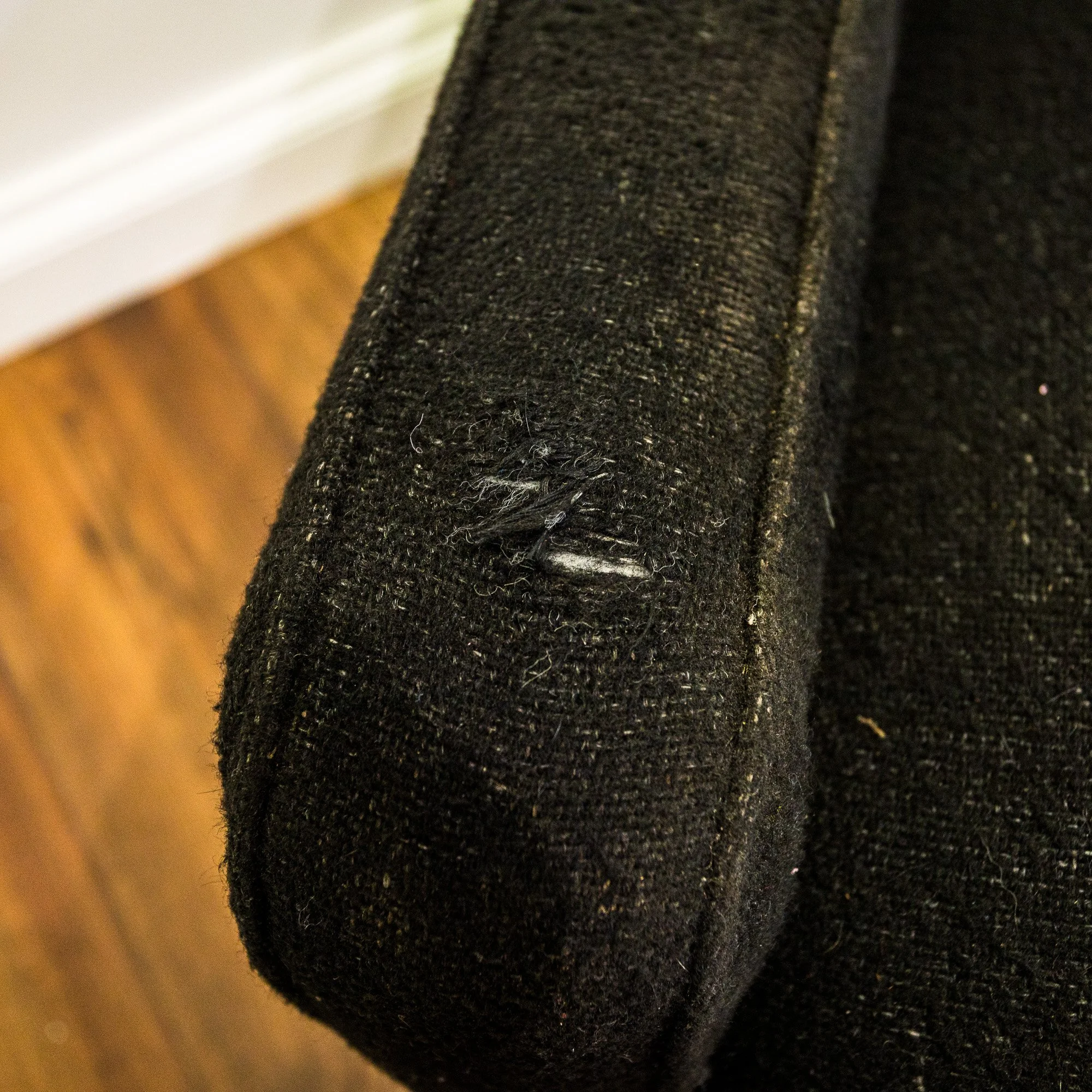 Mid Century Black Fold-Down 3-Seater Sofa Bed