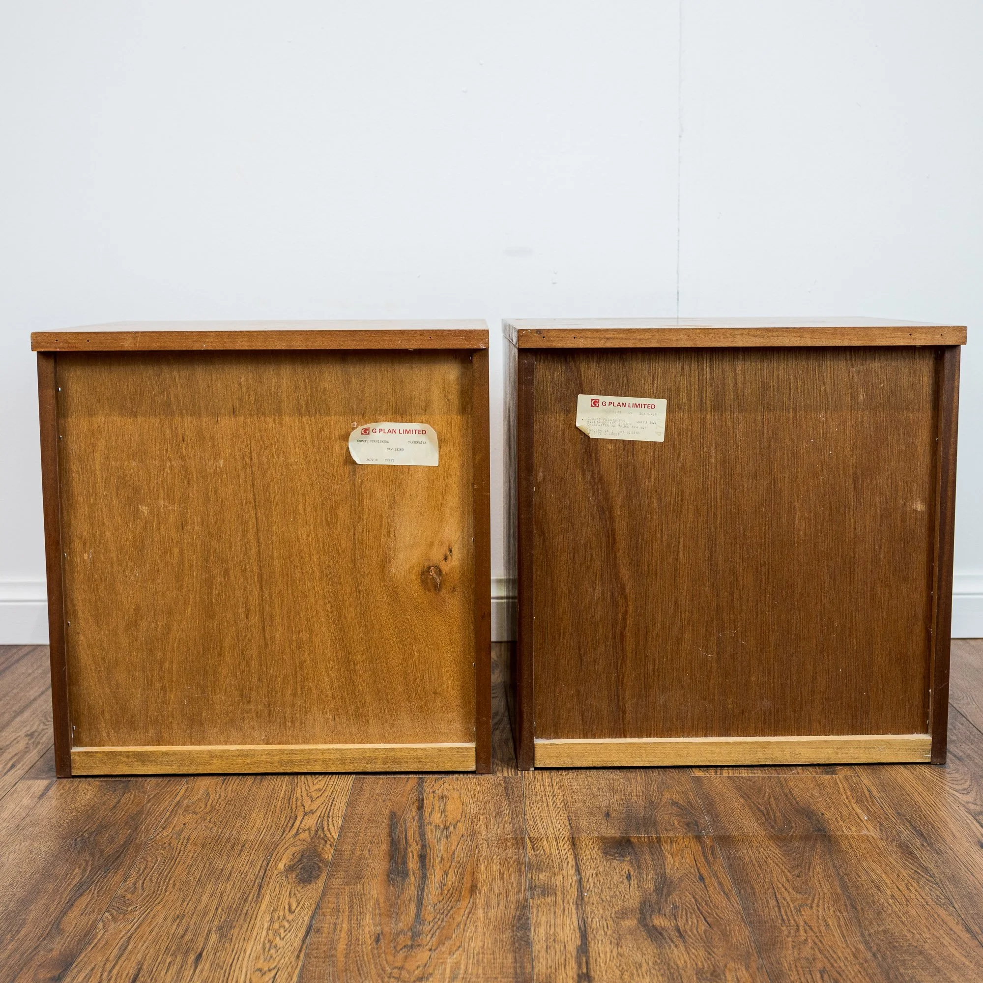 G Plan Albany Teak Bedside Cabinets – Pair by Leslie Dandy