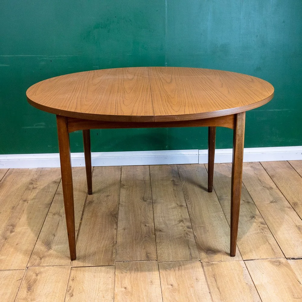 Europa Furniture Teak Round Extending Dining Table