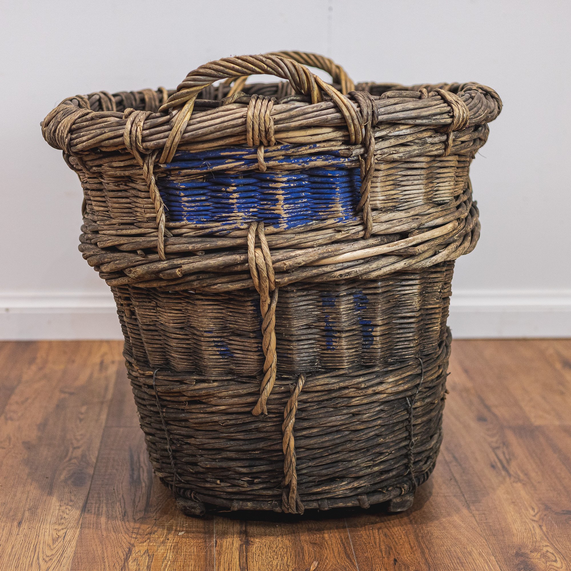 Original French Wicker Champagne Grape Collecting Basket - 1-4.jpg