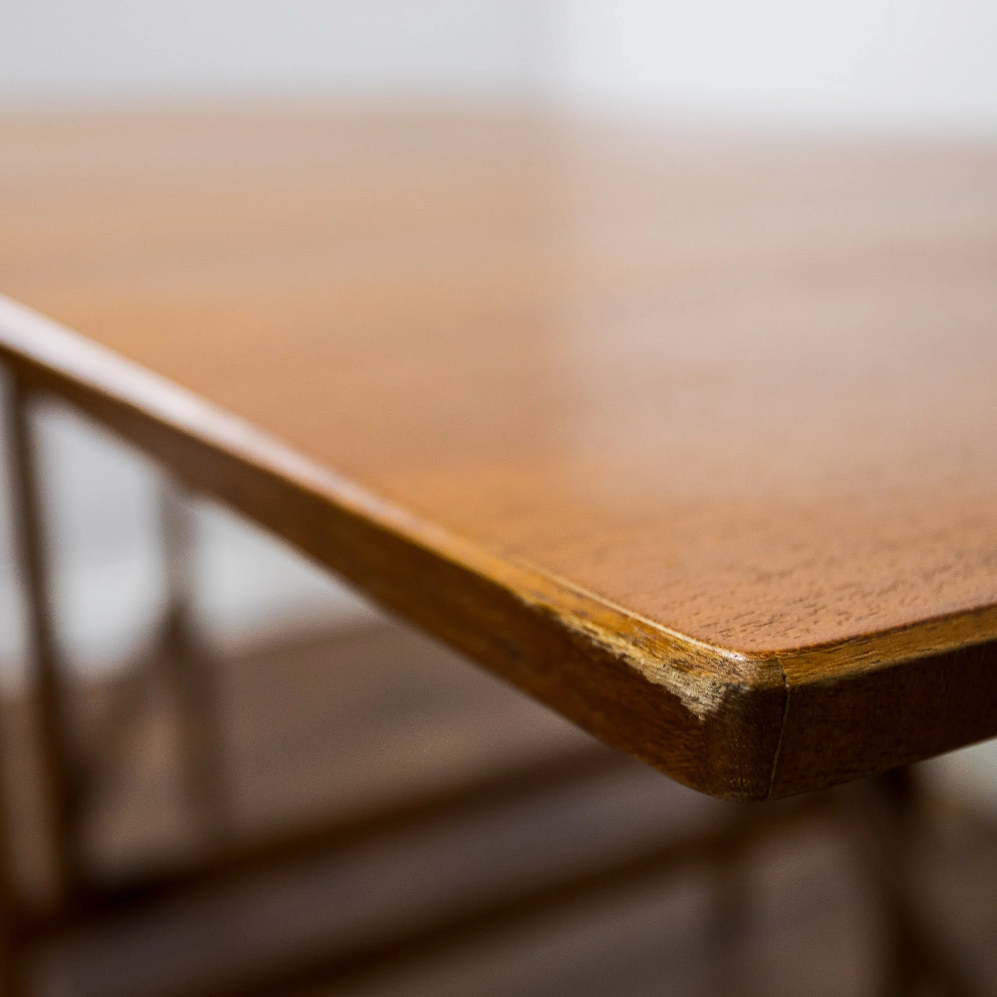 Mid Century Teak Drop Leaf Dining Table