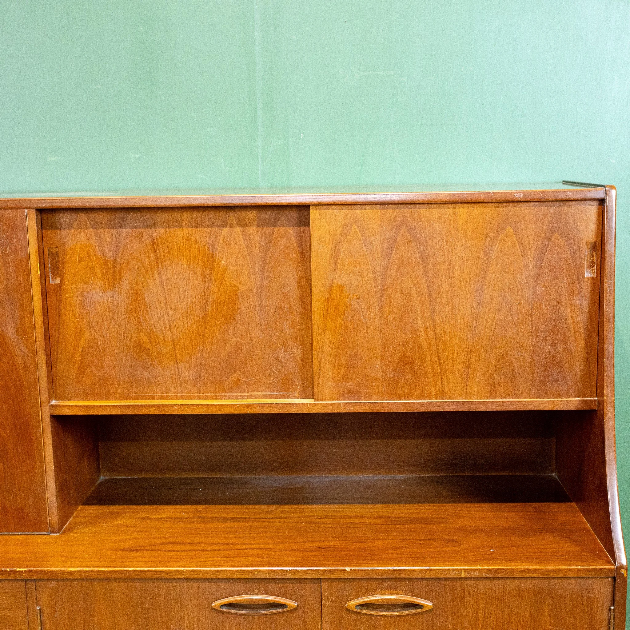 Jentique Teak Mid Century Highboard Cocktail Cabinet