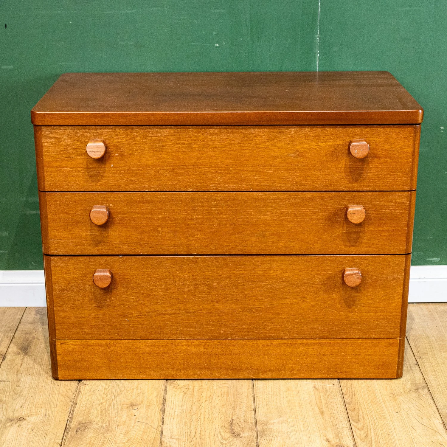 Stag Teak Chest of 3 Graduating Drawers