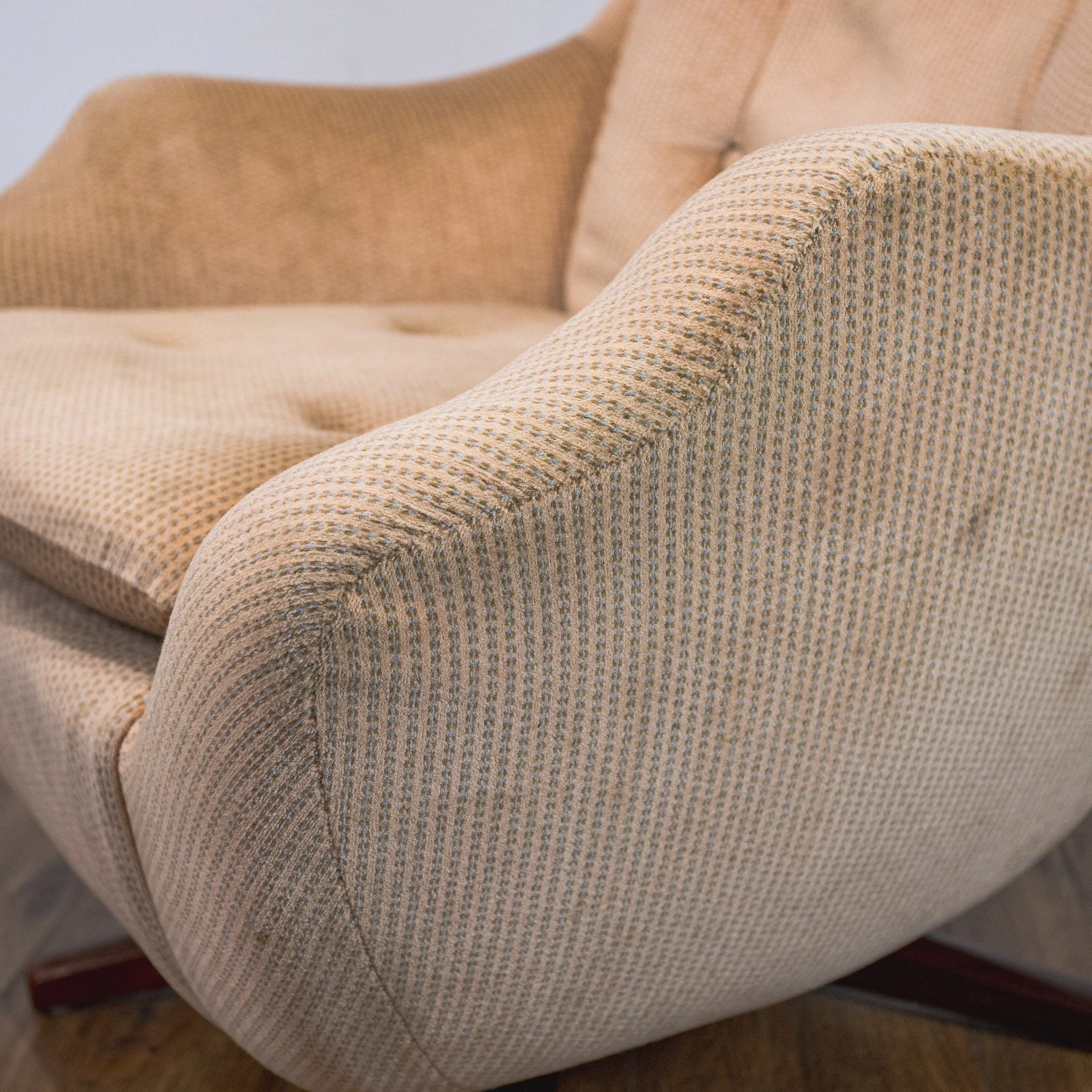 Parker Knoll ‘Statesman’ Armchair in Striped Velour