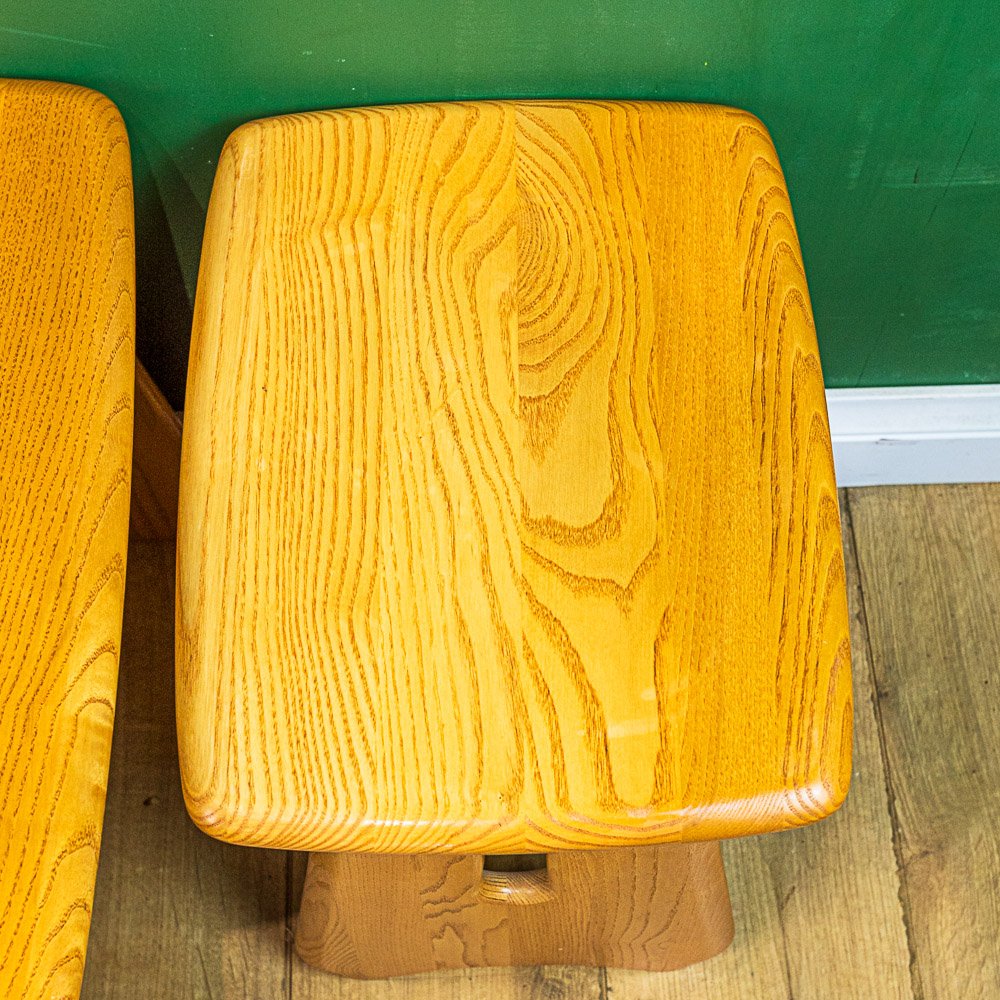 Ercol Gold Label Blonde Elm Nest of 3 Tables