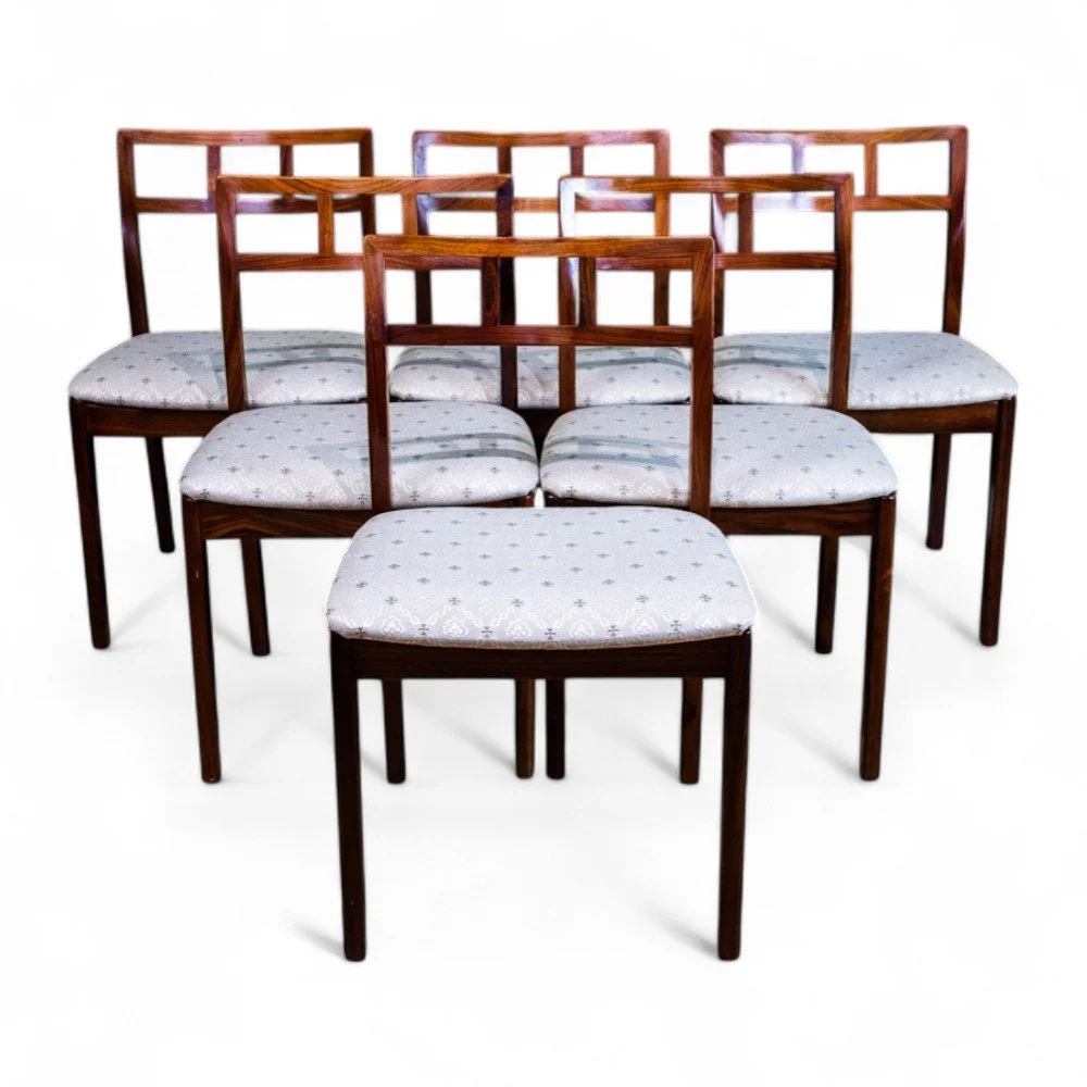Robert Heritage for Archie Shine Rosewood Dining Table & 6 Chairs