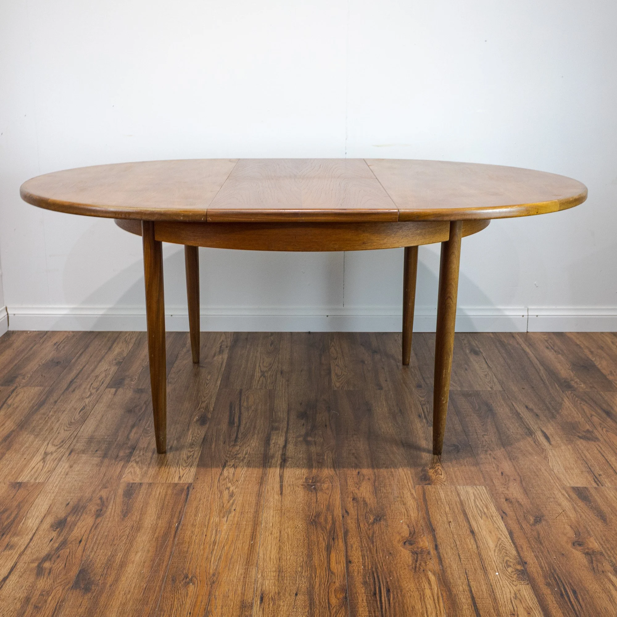 G Plan Fresco Teak Round Extending Dining Table by V. B. Wilkins