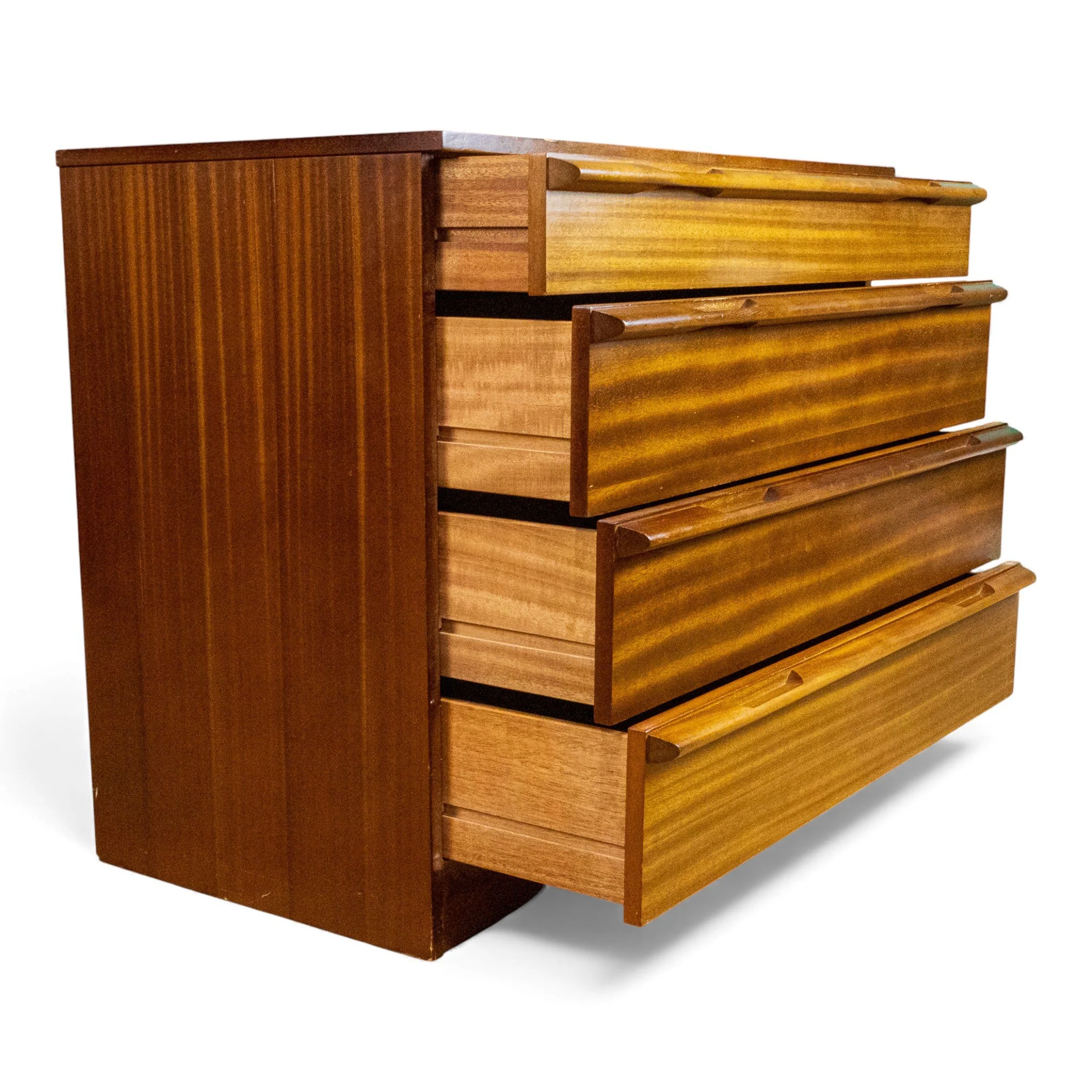 Avalon Teak Chest of 4 Graduating Drawers