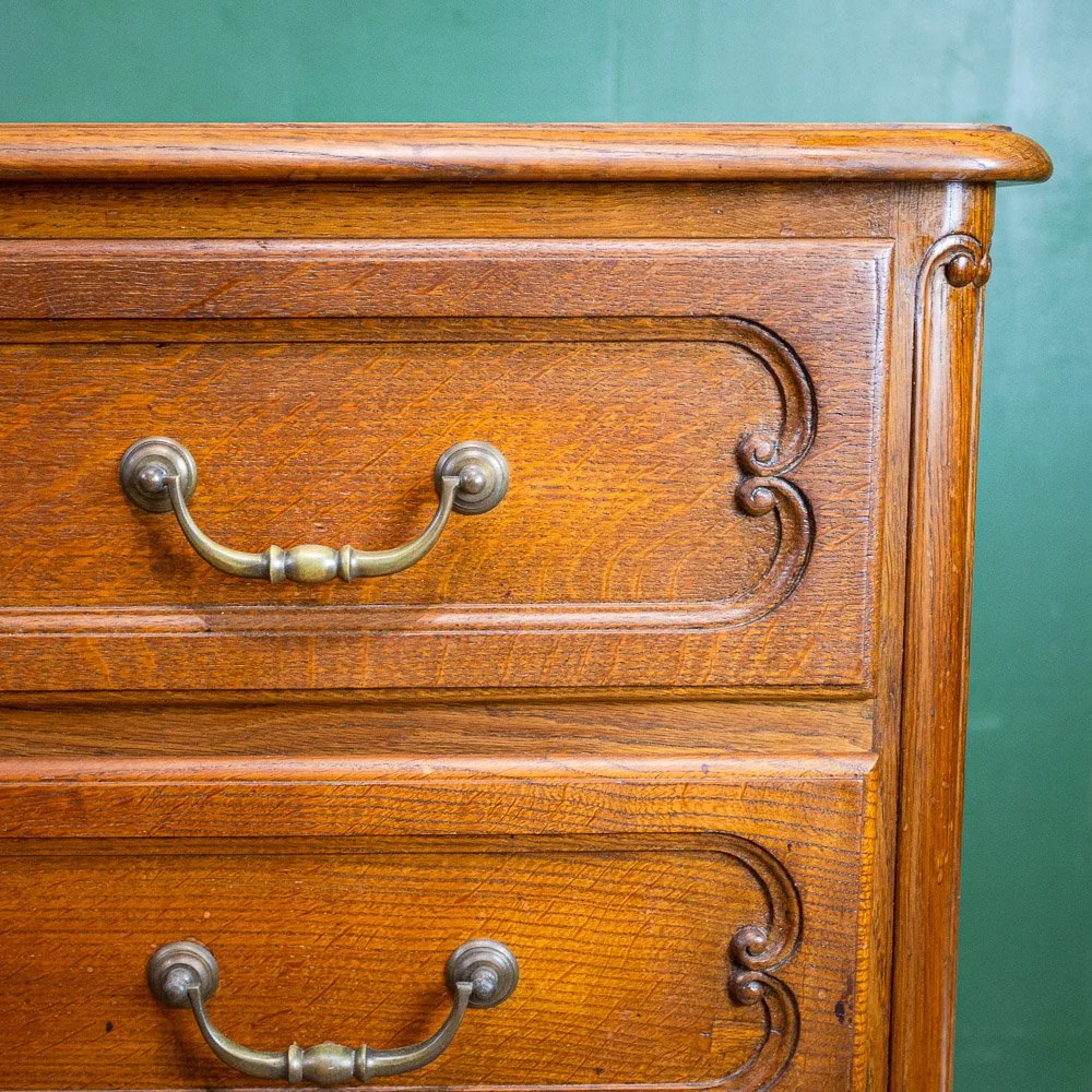 French Oak Chest of 3 Drawers