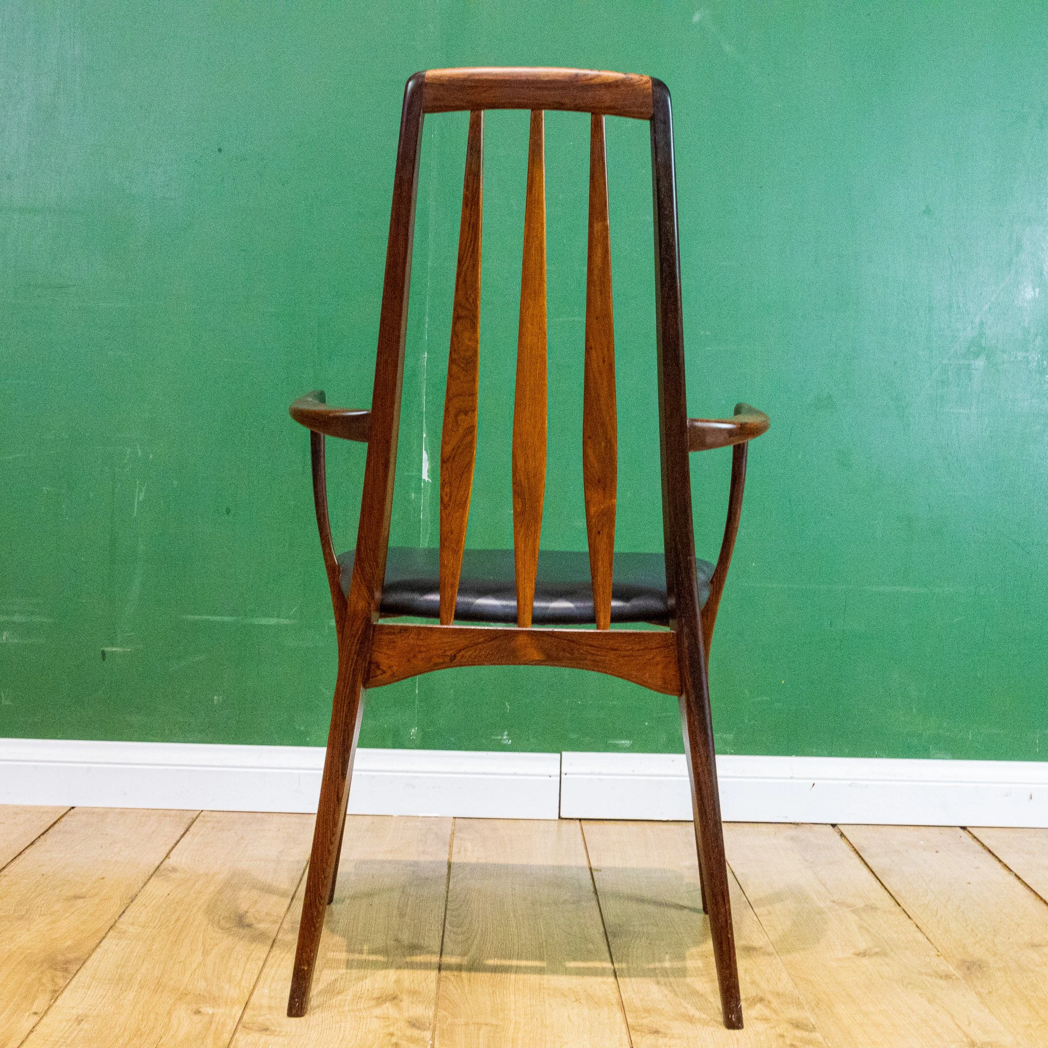 8 x Niels Koefoed Rosewood Eva Chairs (6 Dining Chairs + 2 Carvers)
