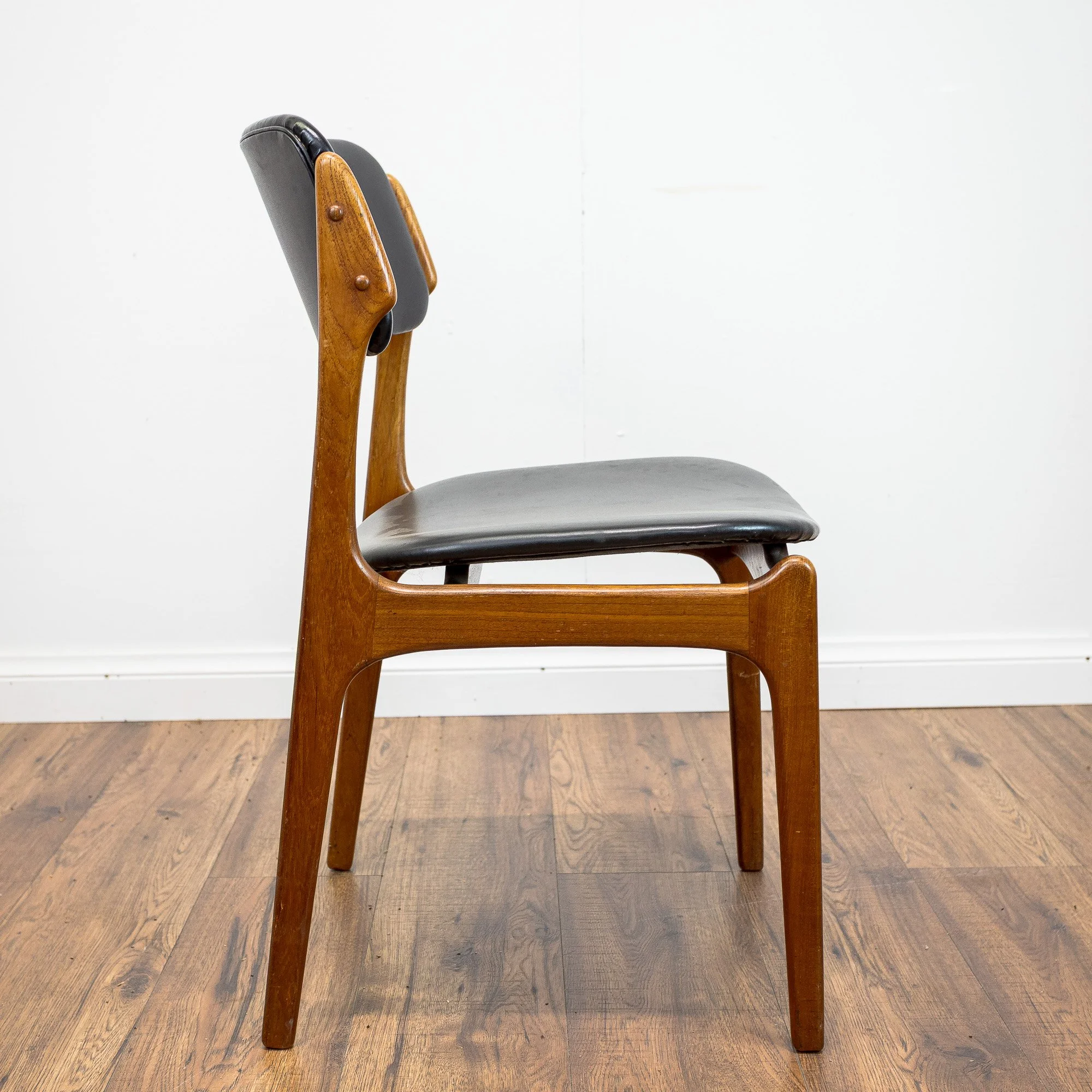 Erik Buch for OD Møbler Model 49 & 50 Teak Dining Chairs x6