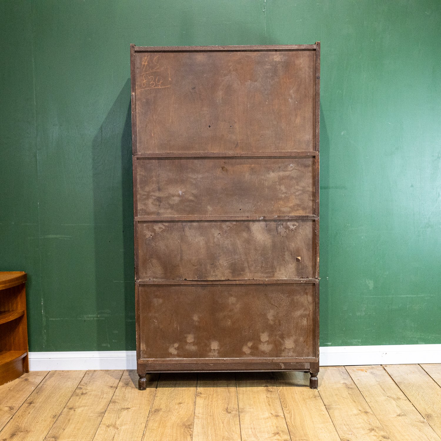 Minty Four Section Oak Stacking Secretaire Bookcase