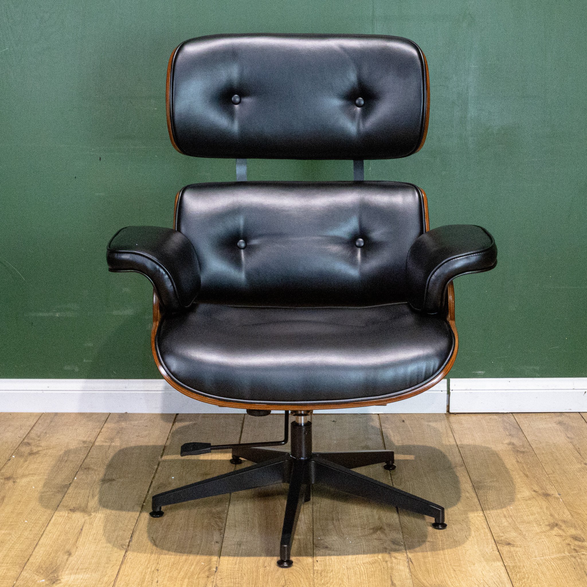 Eames Style Mid-Century Office Chair & Footstool