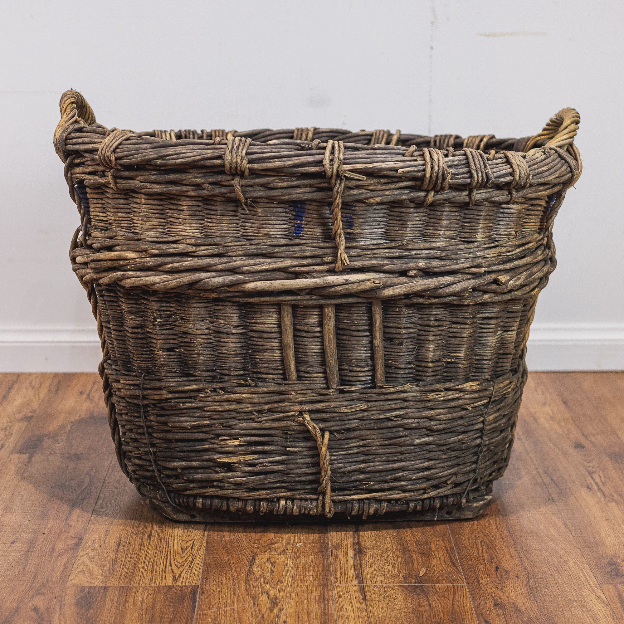 Original French Wicker Champagne Grape Collecting Basket — No. 1