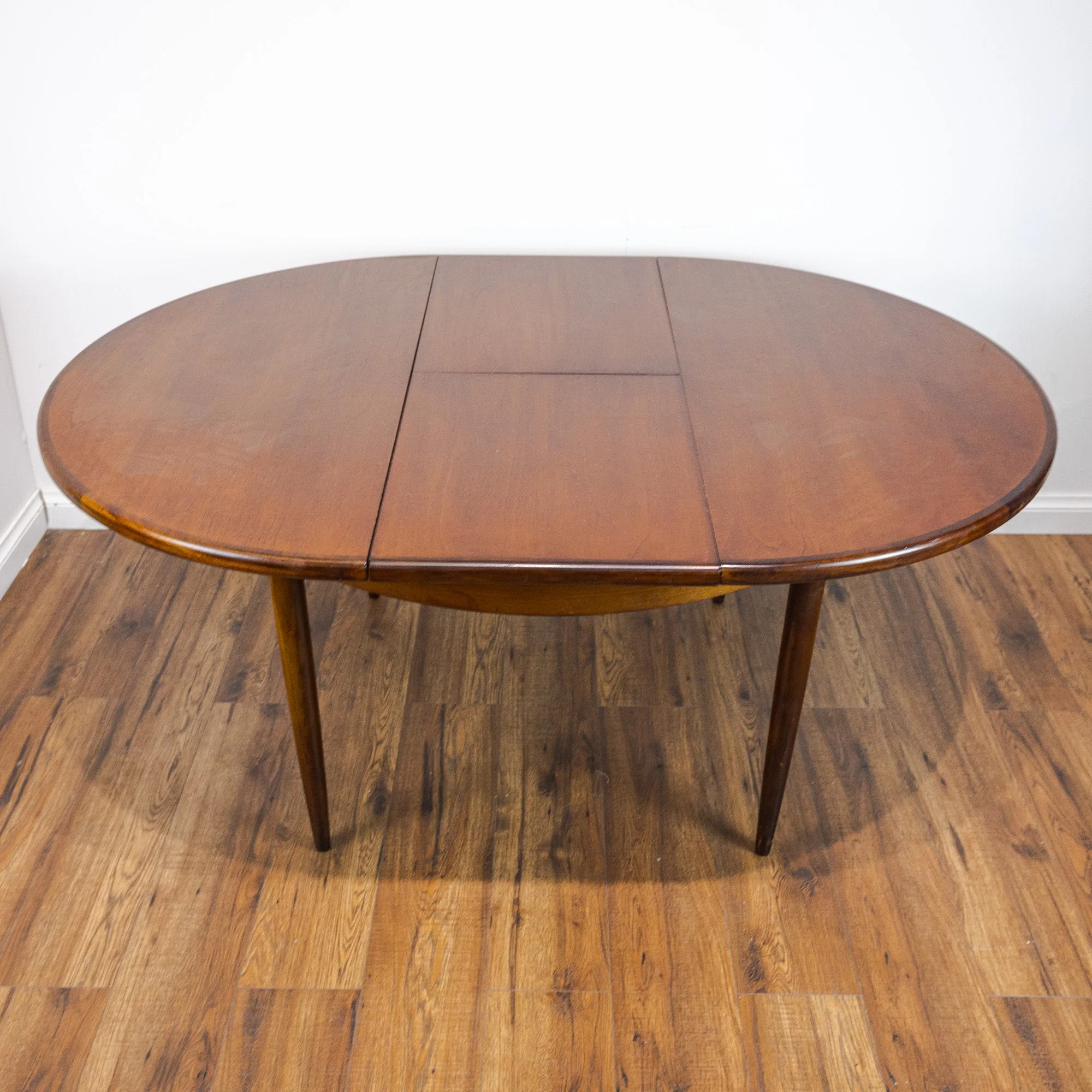 G Plan Fresco Teak Round Extending Dining Table by V. B. Wilkins