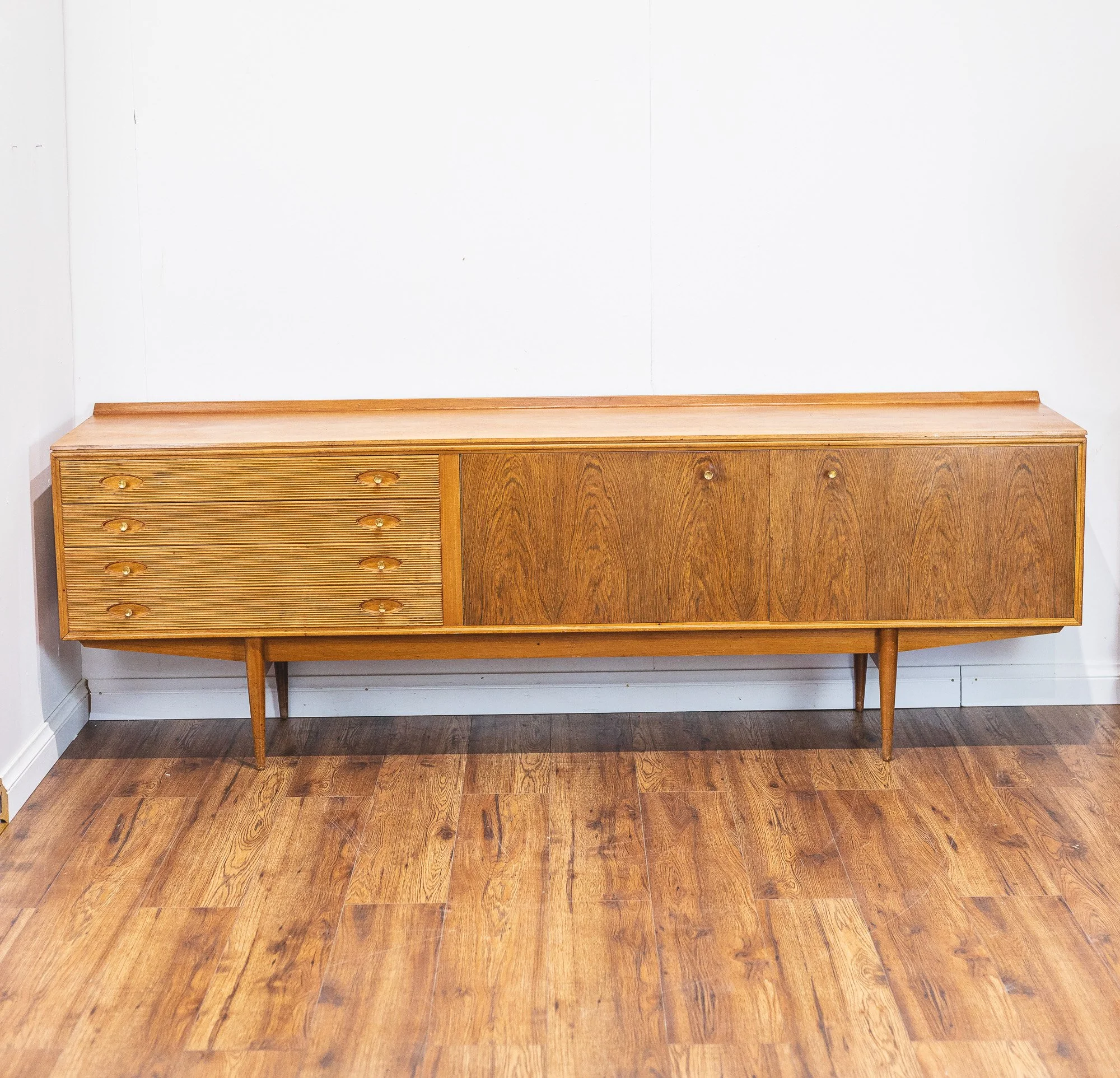 Robert Heritage for Archie Shine Walnut and Teak Long Sideboard