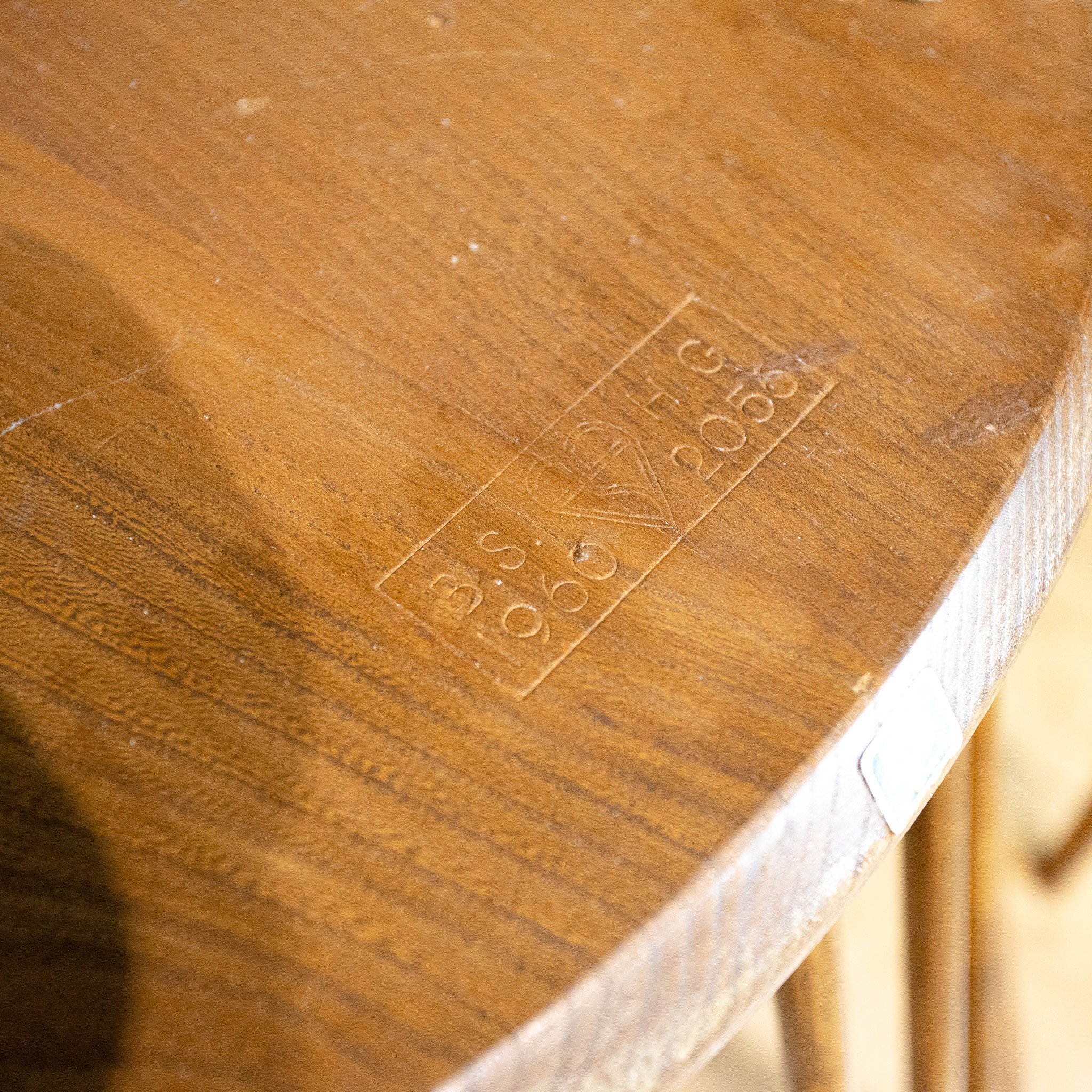 Ercol Blue Label Elm Goldsmith Chairs x6