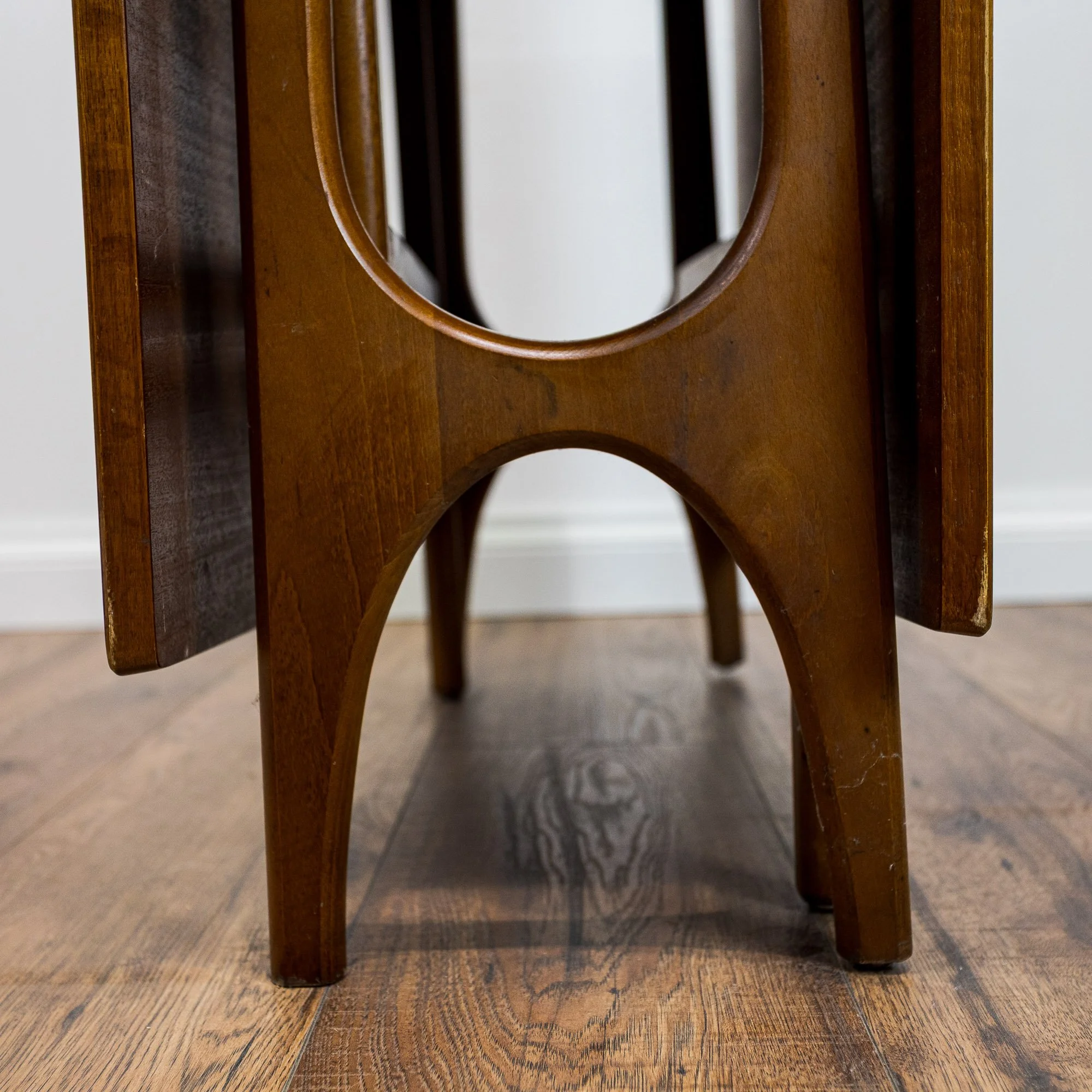Mid Century Teak Drop Leaf Dining Table