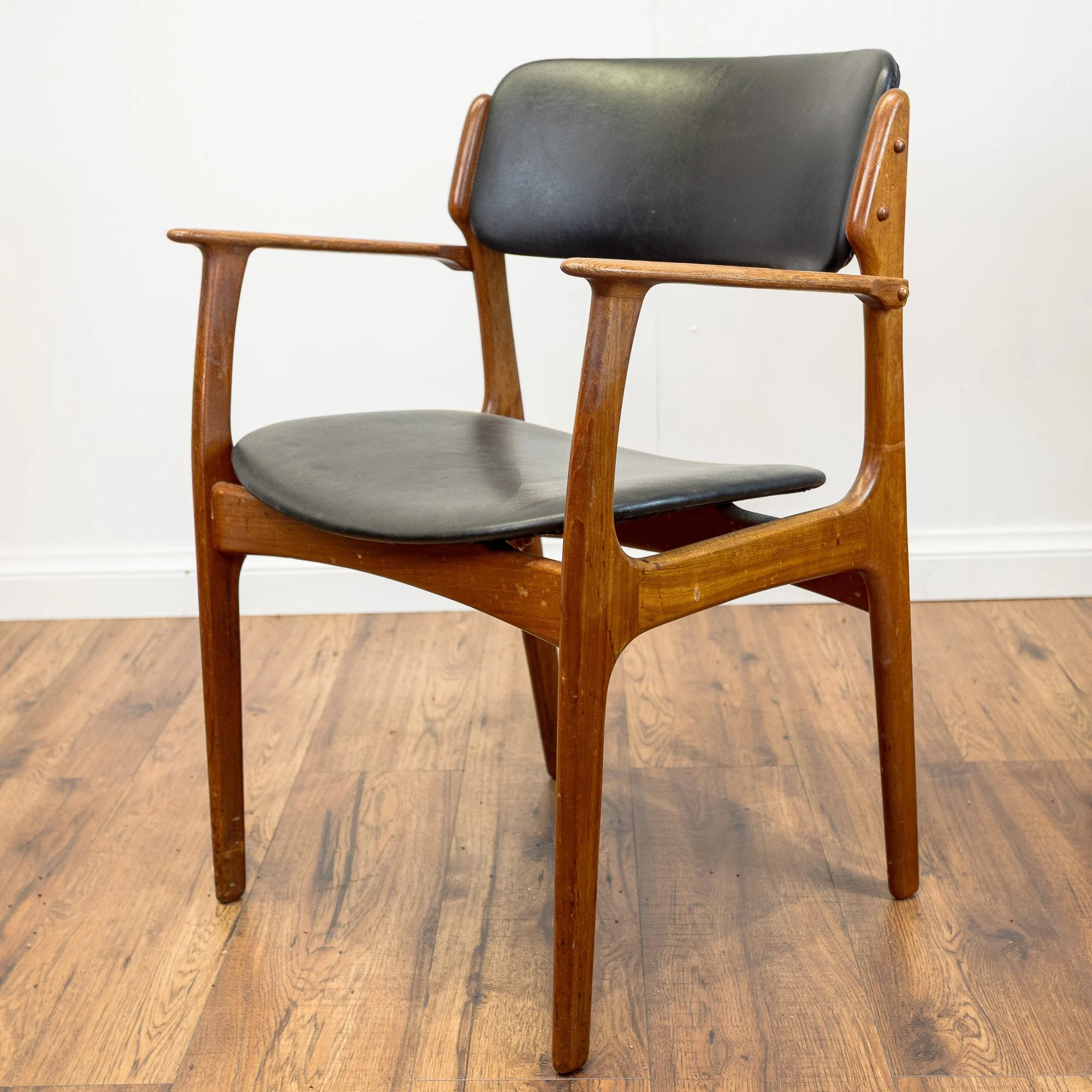 Erik Buch for OD Møbler Model 49 & 50 Teak Dining Chairs x6