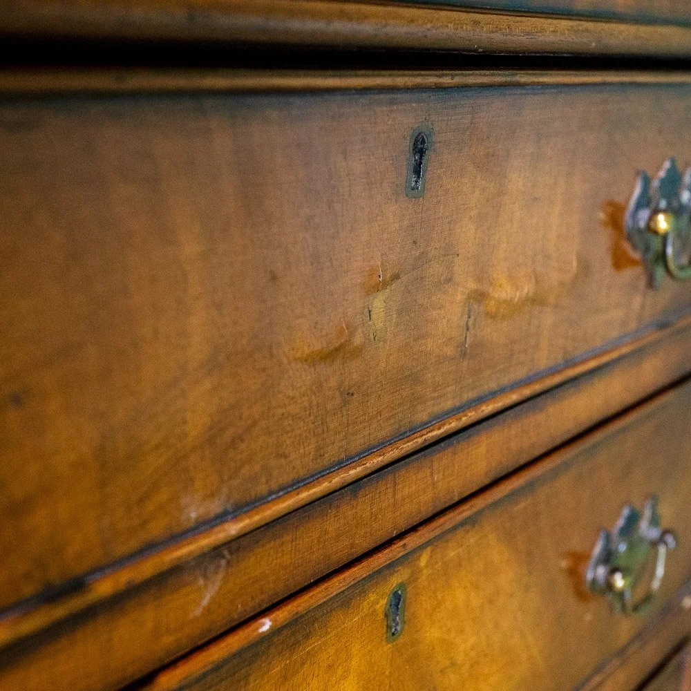 Georgian Style Walnut Small Chest on Chest