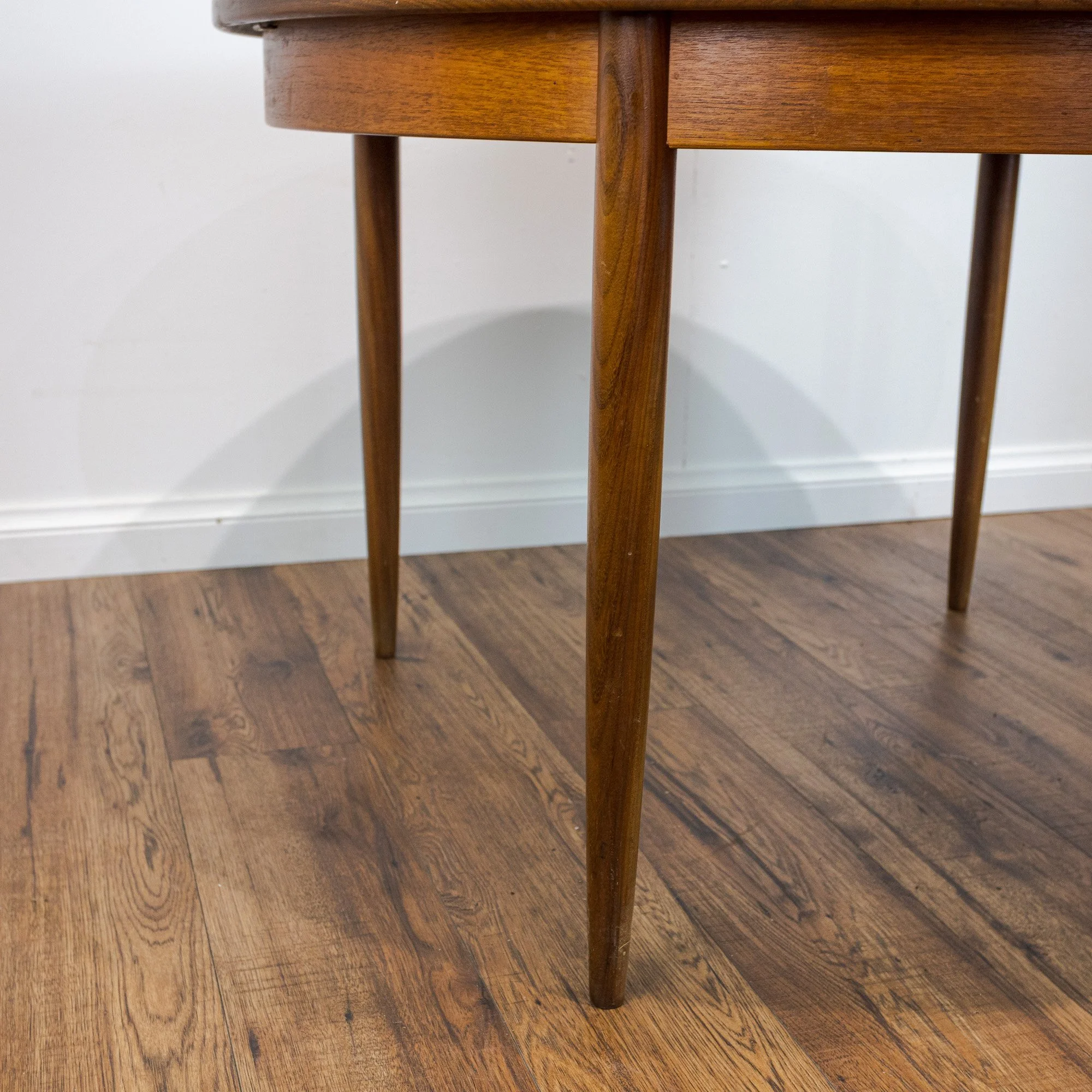 G Plan Fresco Teak Round Extending Dining Table by V. B. Wilkins