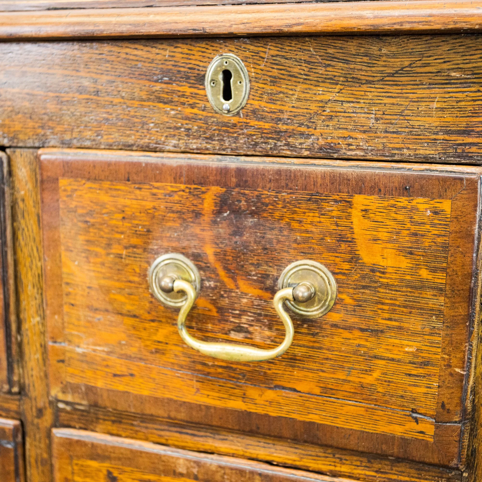 George III Oak 8 Drawer Sideboard