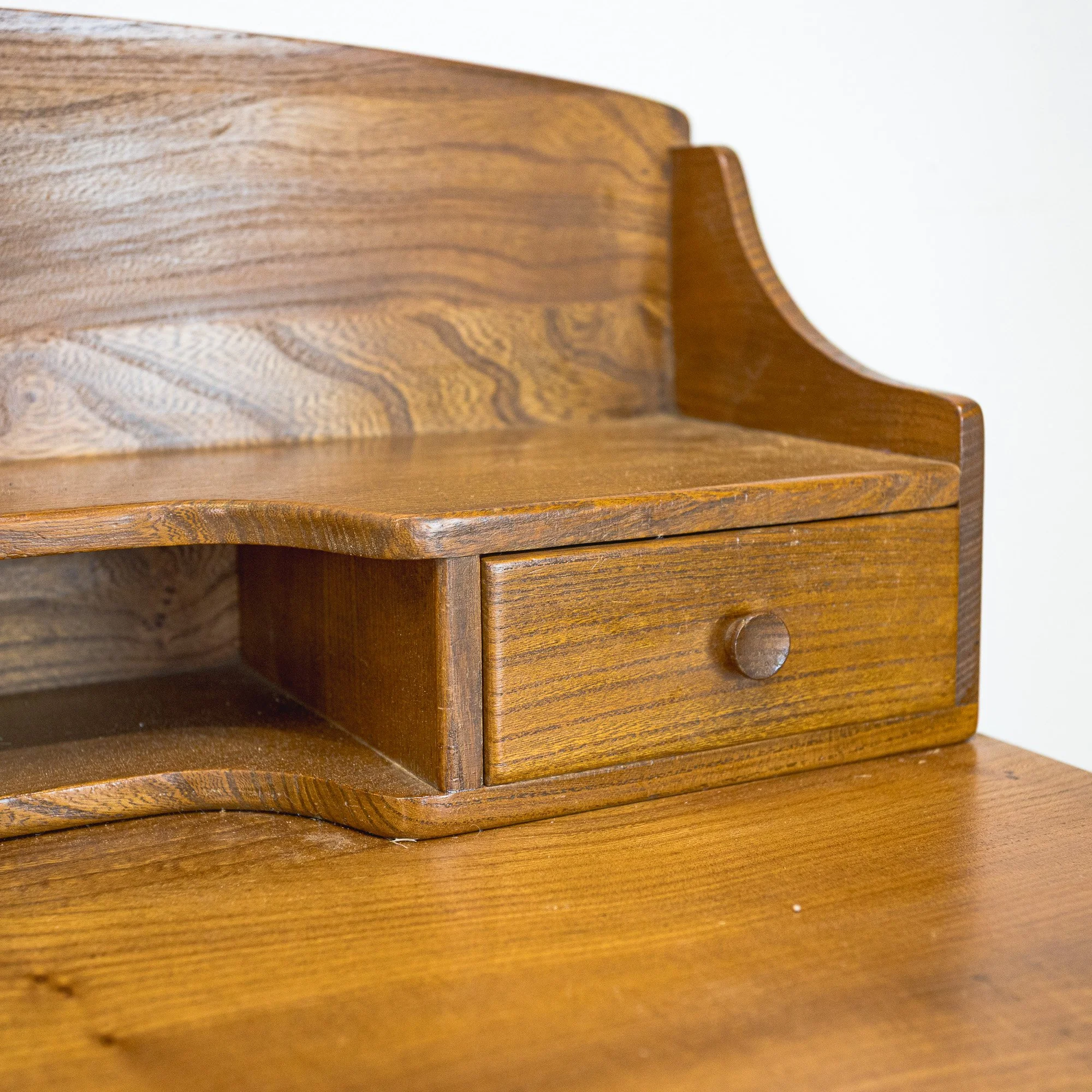Ercol Model 439 Blonde Elm and Beech Writing Desk