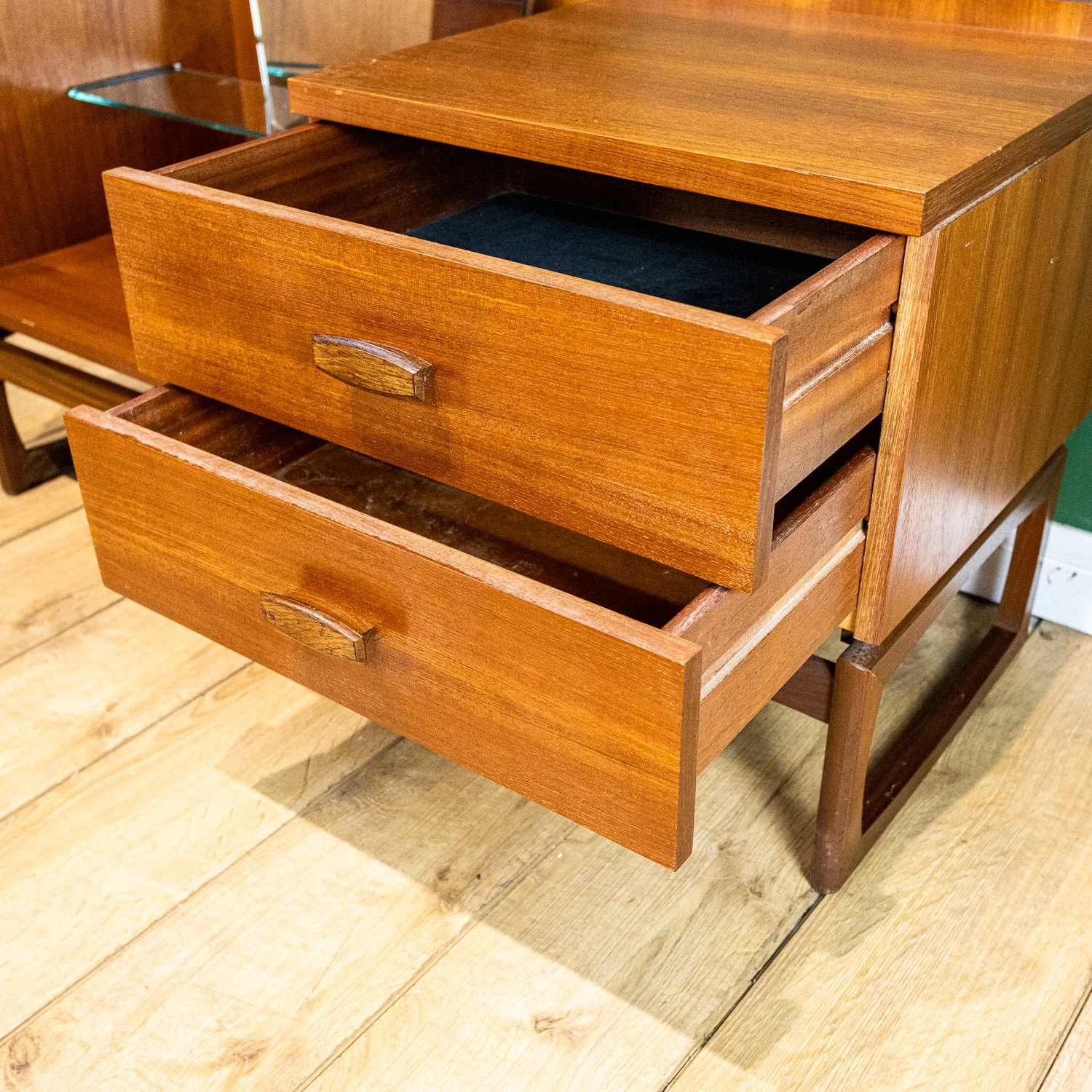 G Plan Quadrille Teak Dressing Table and Stool