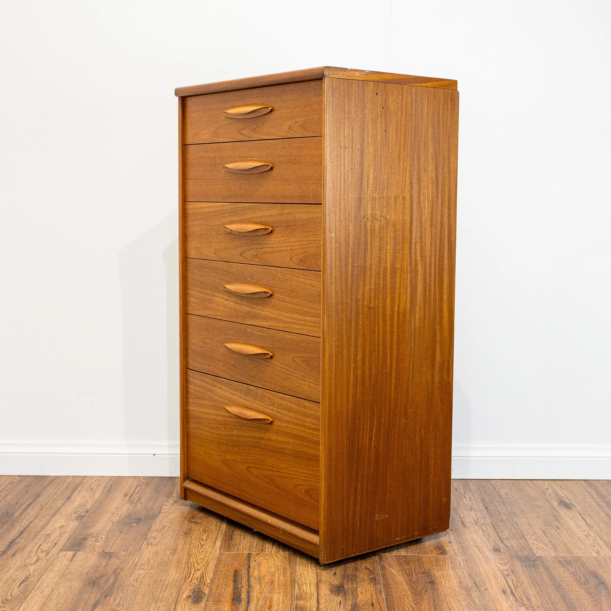Austinsuite Graduating 6 Drawer Teak Tallboy