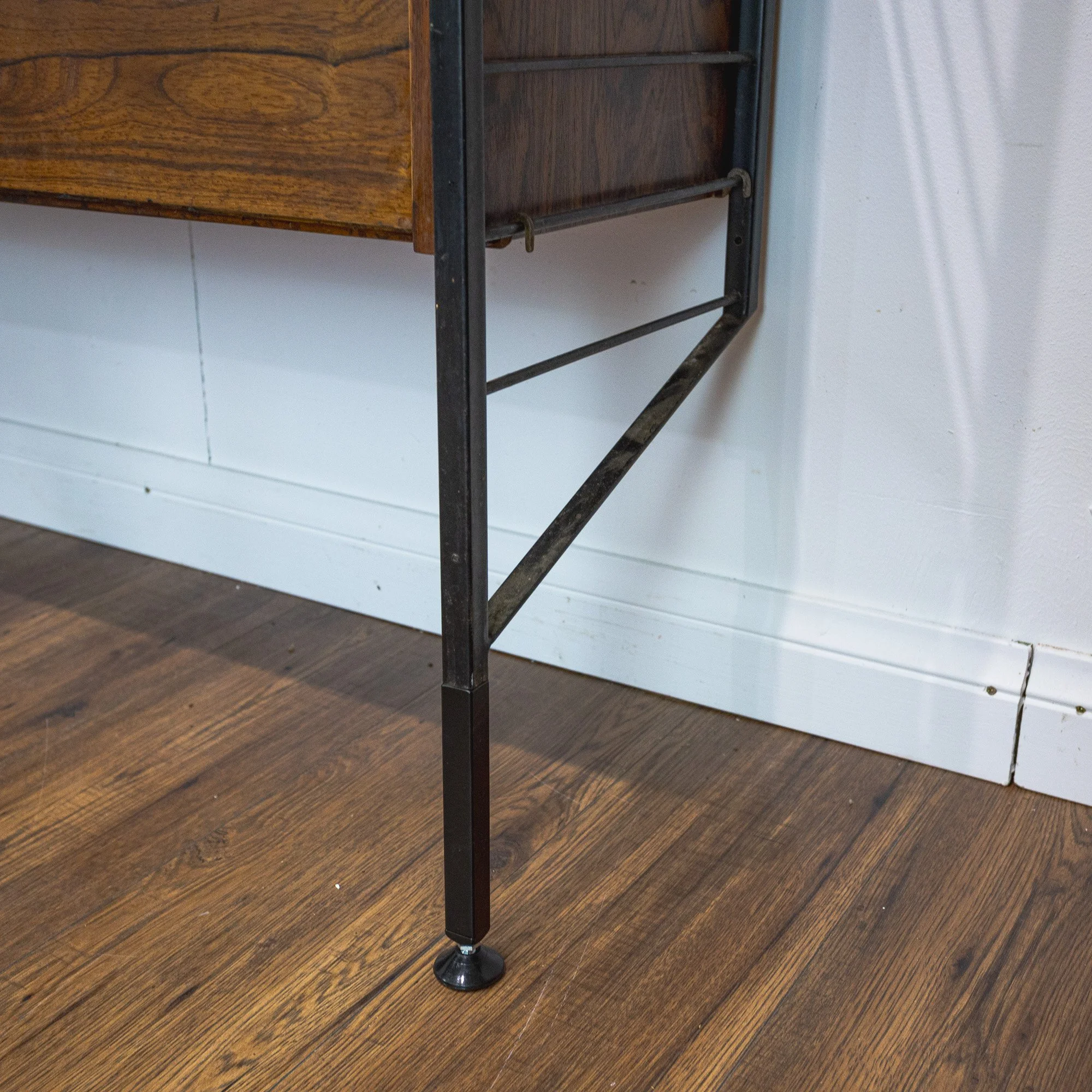 Staples Ladderax Rosewood Two-Bay Wall System