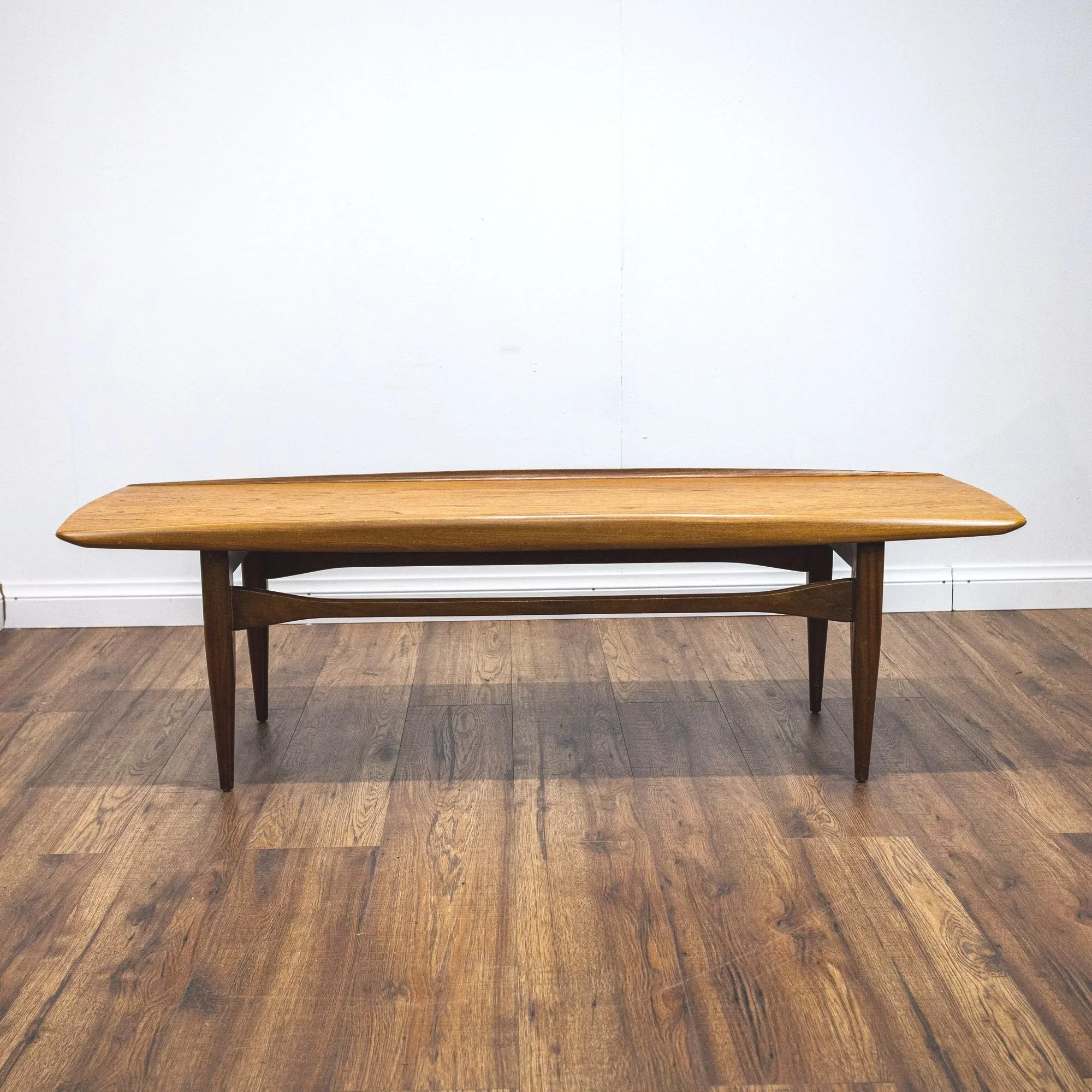 Long Teak Mid Century Coffee Table